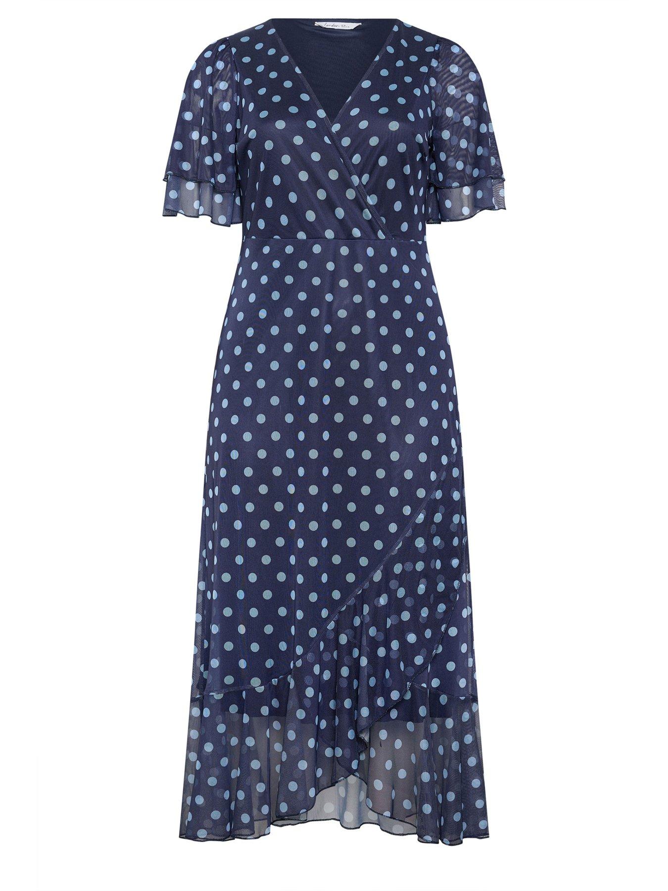 yours-curve-polkdot-mesh-wrap-ruffle-dressdetail