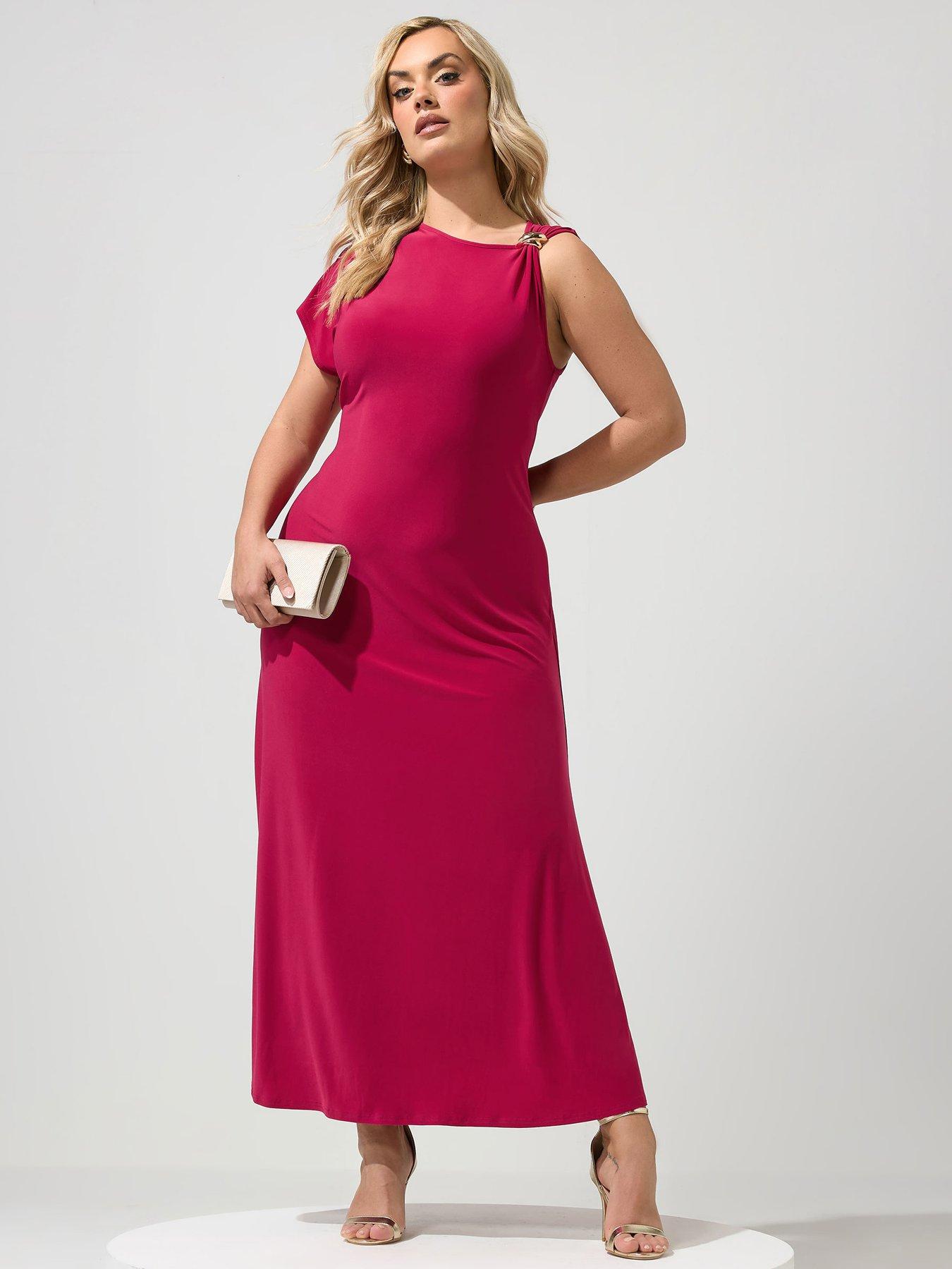 Yours Curve Buckle Detail Shoulder Dress
