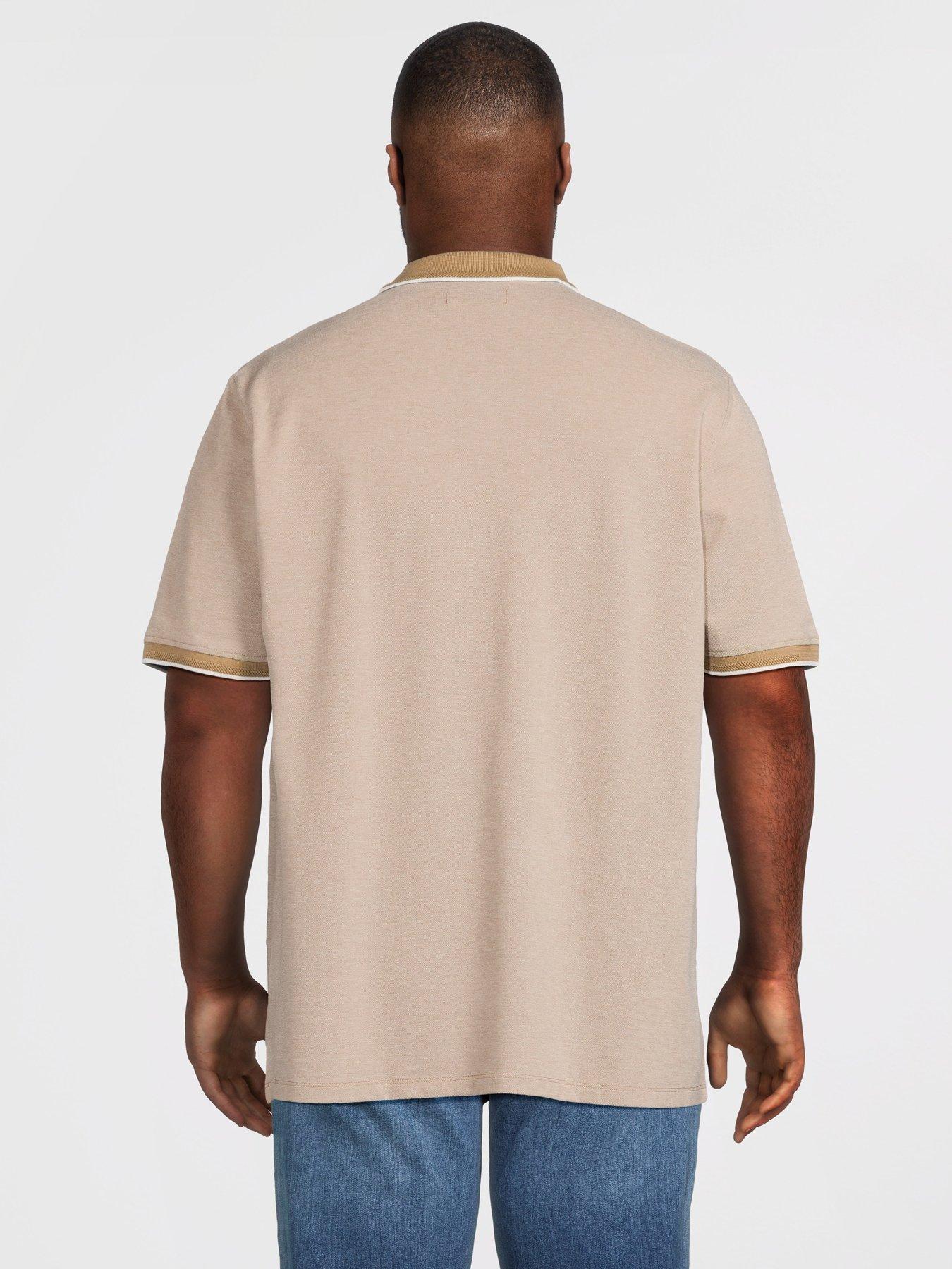 Image 2 of 5 of Jack & Jones Plus Premium Alves Polo Shirt - Petrified Oak