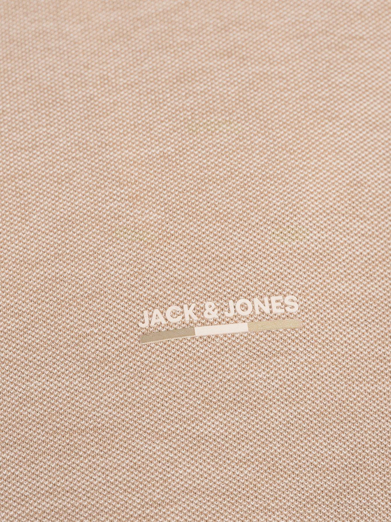 Image 4 of 5 of Jack & Jones Plus Premium Alves Polo Shirt - Petrified Oak