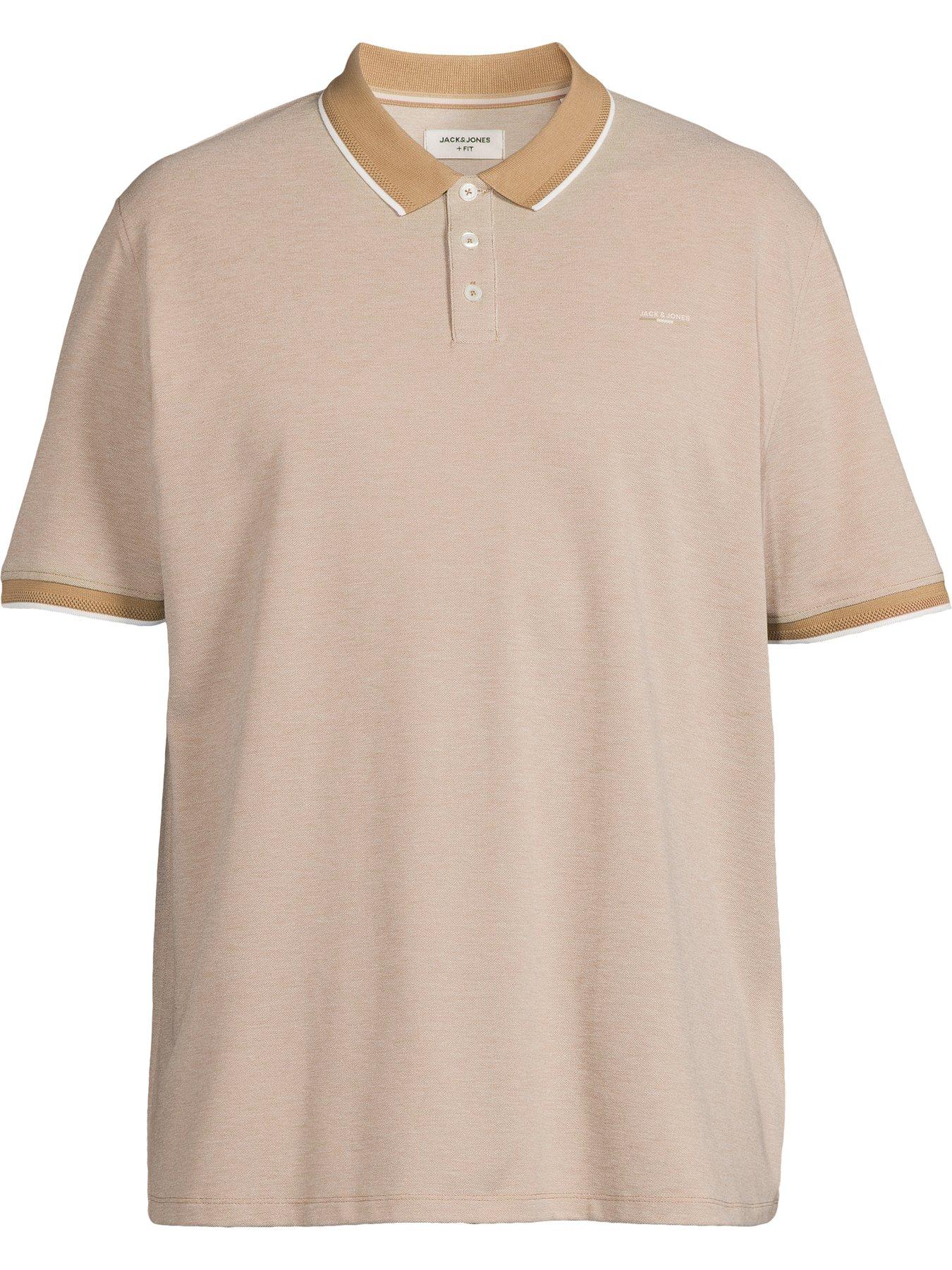 Image 5 of 5 of Jack & Jones Plus Premium Alves Polo Shirt - Petrified Oak