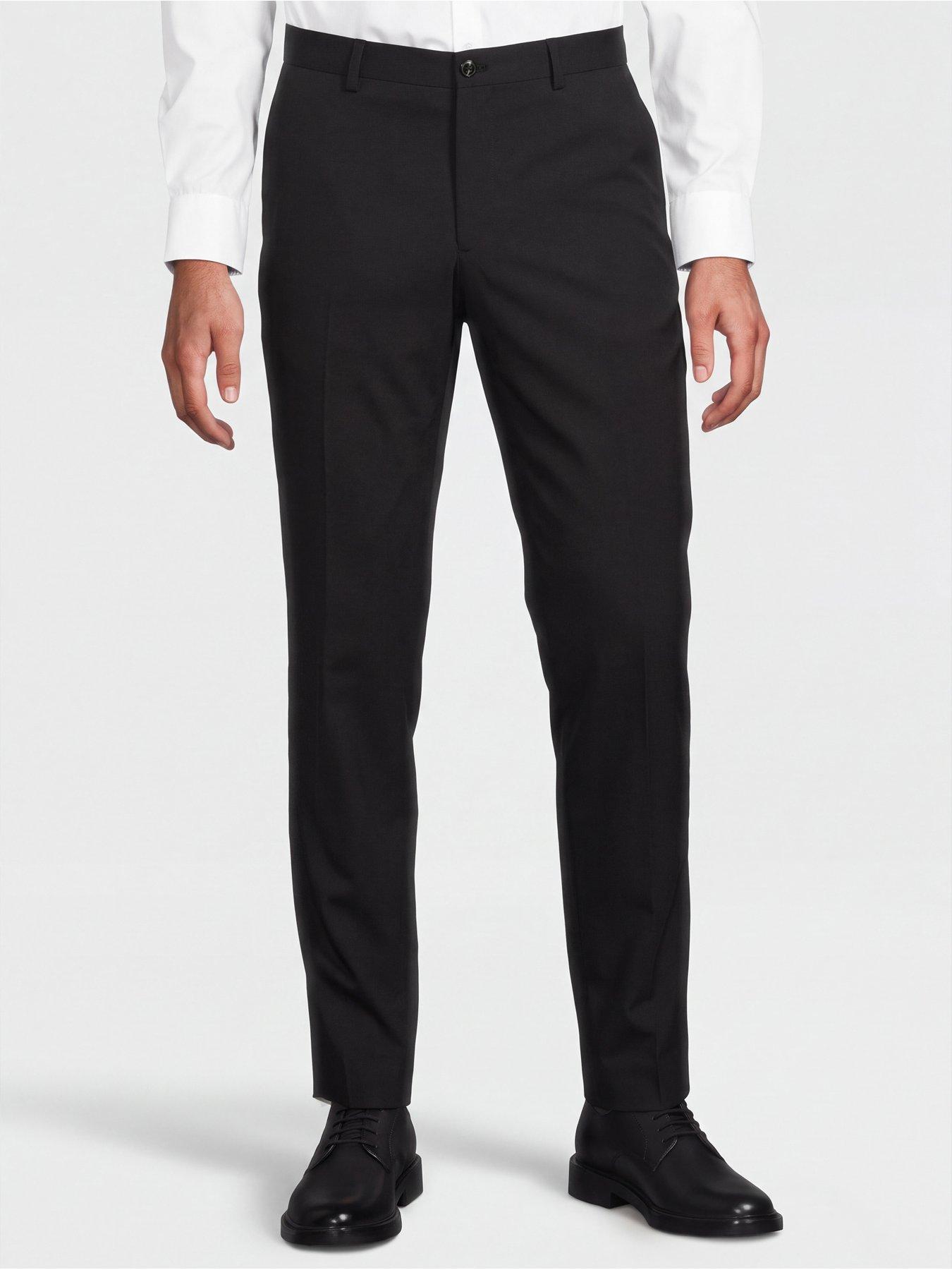 Image 1 of 6 of Jack & Jones Mens Franco Suit Trouser - Black