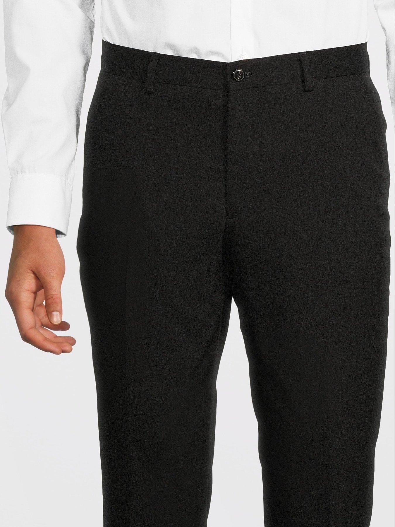 Image 4 of 6 of Jack & Jones Mens Franco Suit Trouser - Black