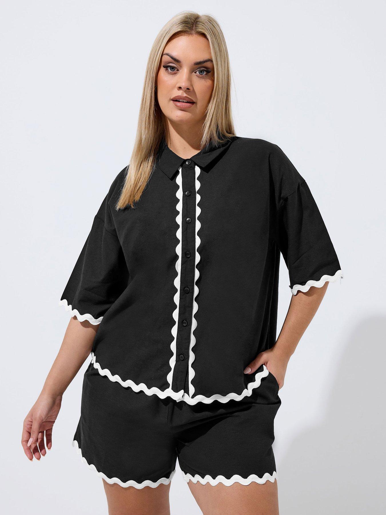 Yours Curve Scallop Shirt