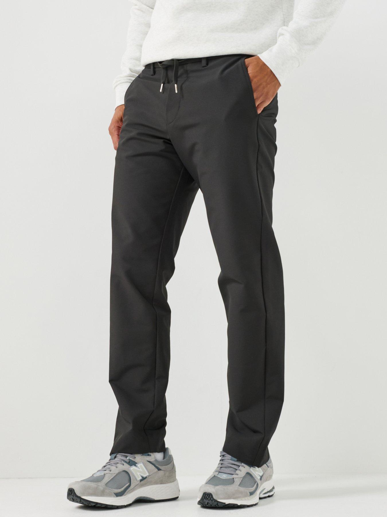 Image 1 of 4 of Jack & Jones Mens Kane Rush Stretch Tapered Jogging Bottoms - Black
