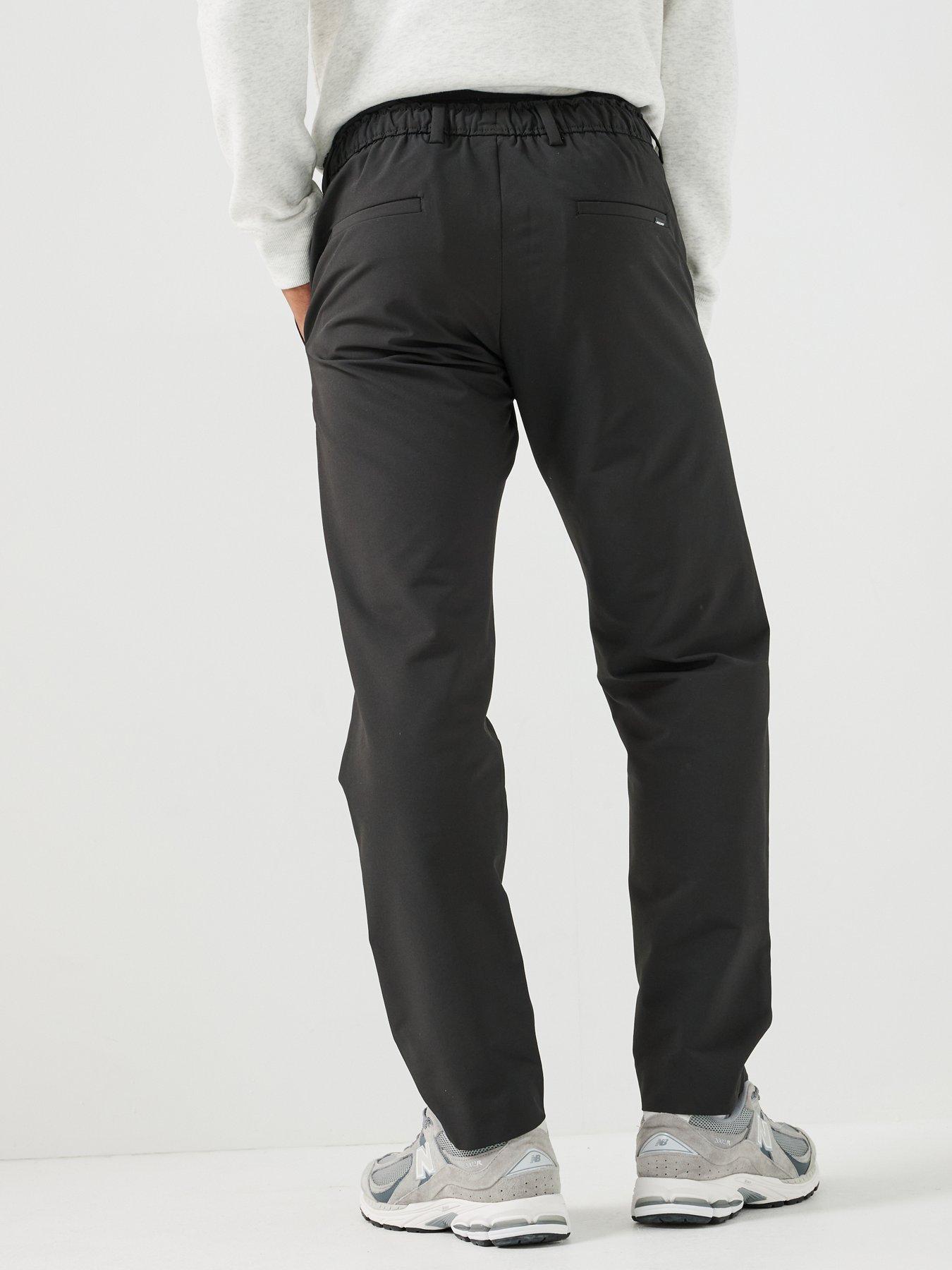 Image 2 of 4 of Jack & Jones Mens Kane Rush Stretch Tapered Jogging Bottoms - Black