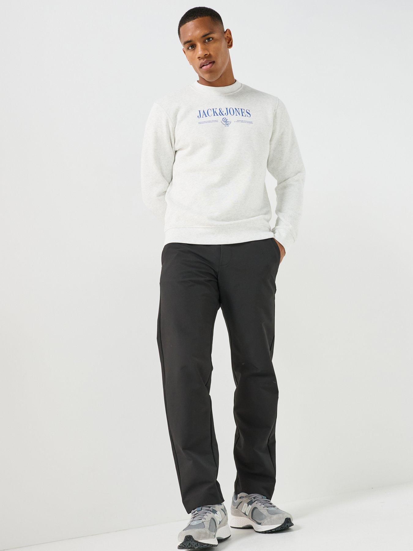 Image 3 of 4 of Jack & Jones Mens Kane Rush Stretch Tapered Jogging Bottoms - Black
