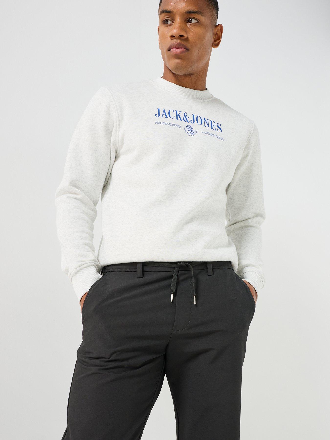 Image 4 of 4 of Jack & Jones Mens Kane Rush Stretch Tapered Jogging Bottoms - Black