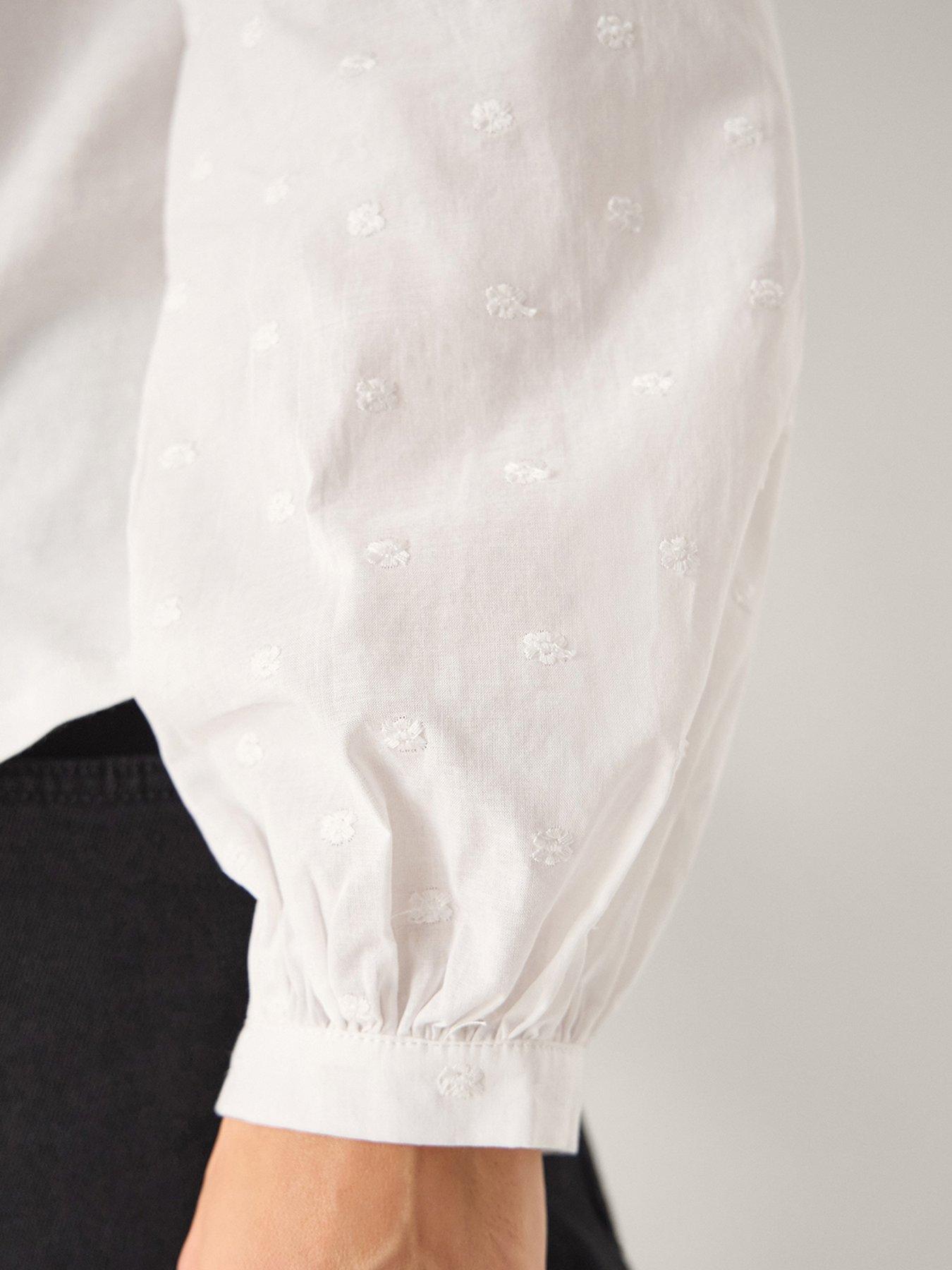 Image 5 of 6 of Monsoon Flossy Fabric Mix Top