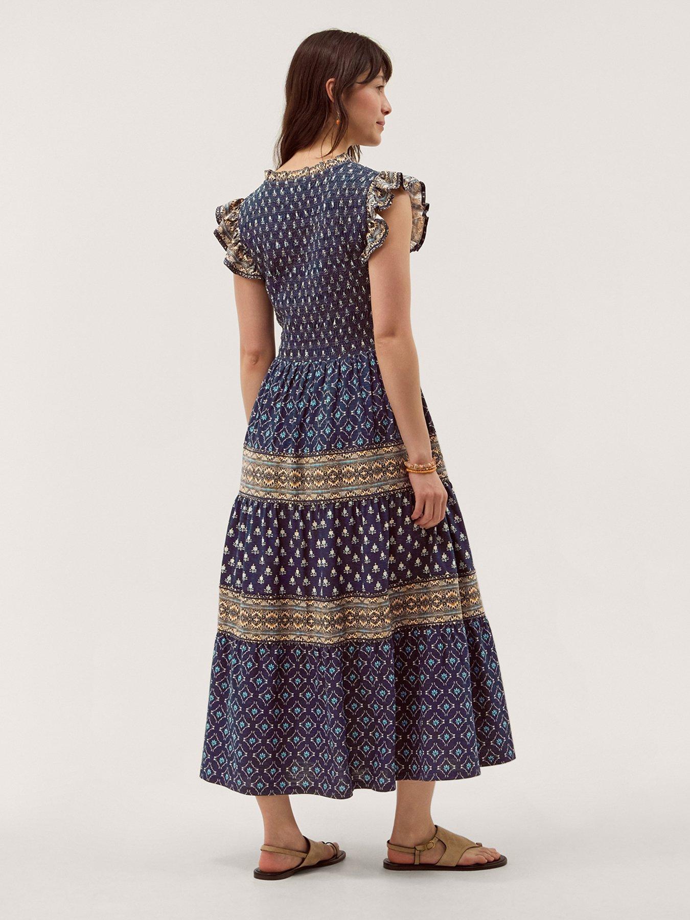 Image 2 of 5 of Monsoon Amaya Jersey Maxi Dress - Blue