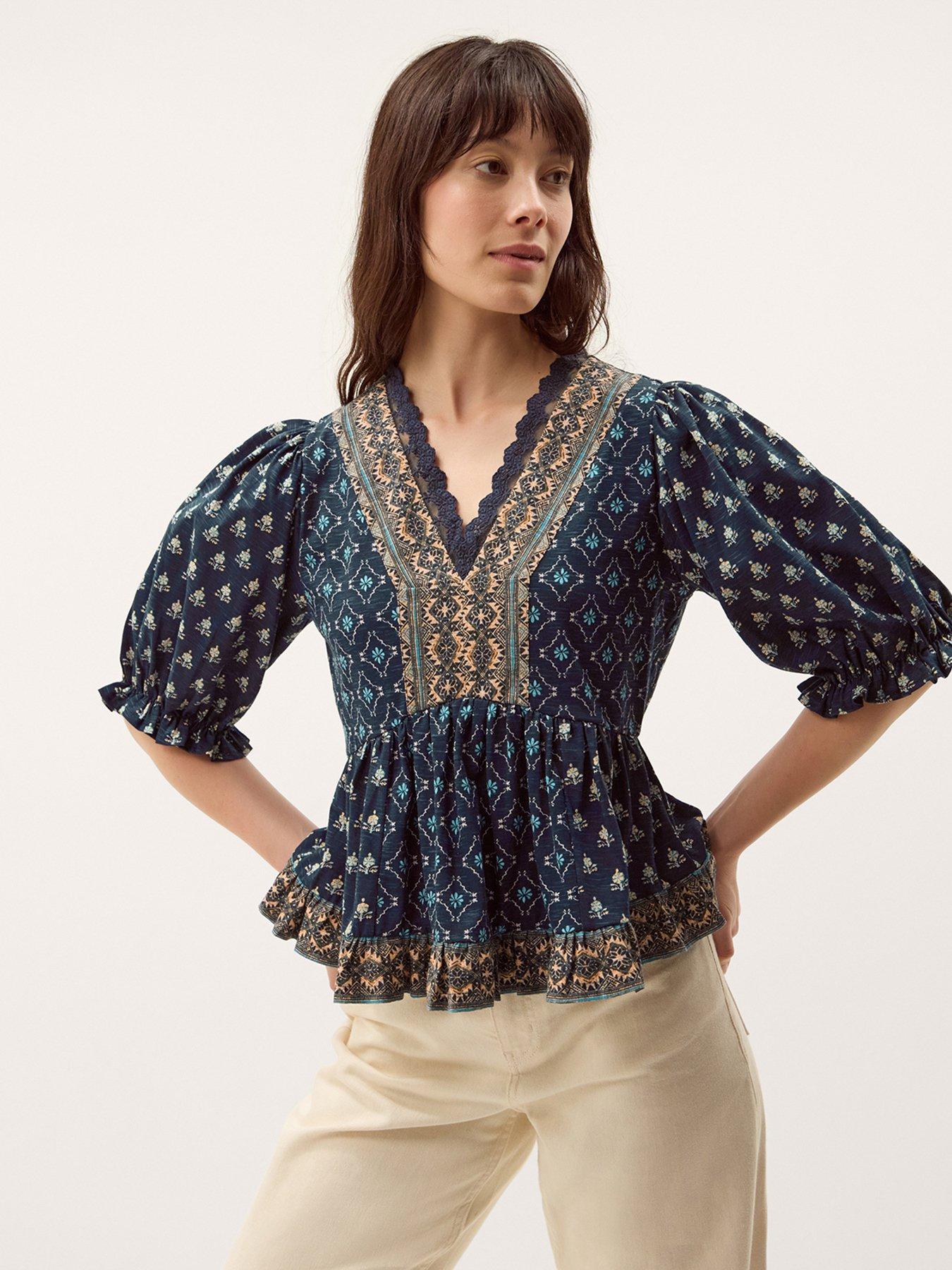 Monsoon Stacee Print Jersey Top