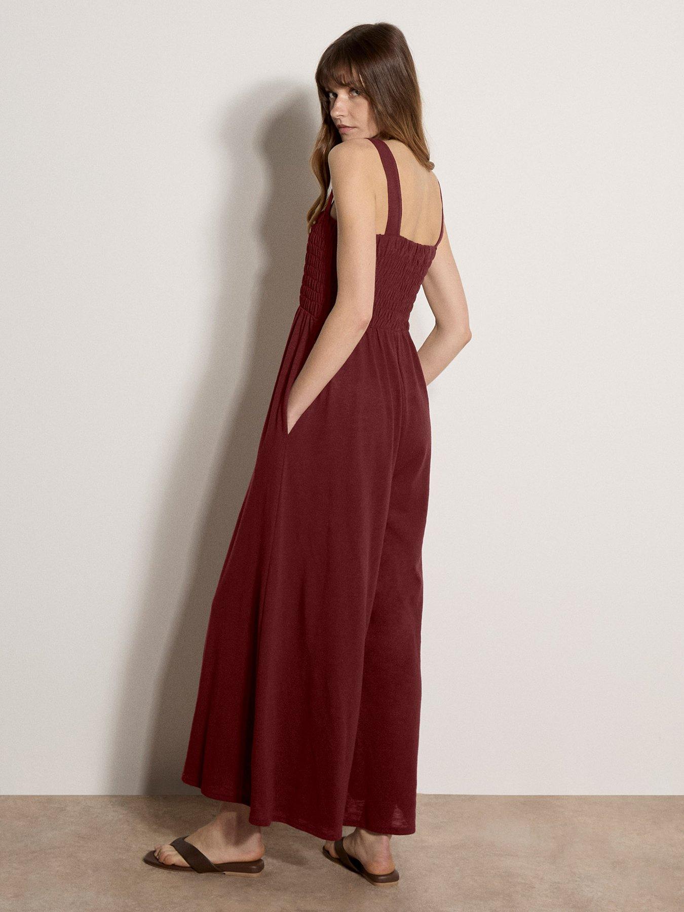 apricot-smoked-easy-jersey-slub-jumpsuitstillFront
