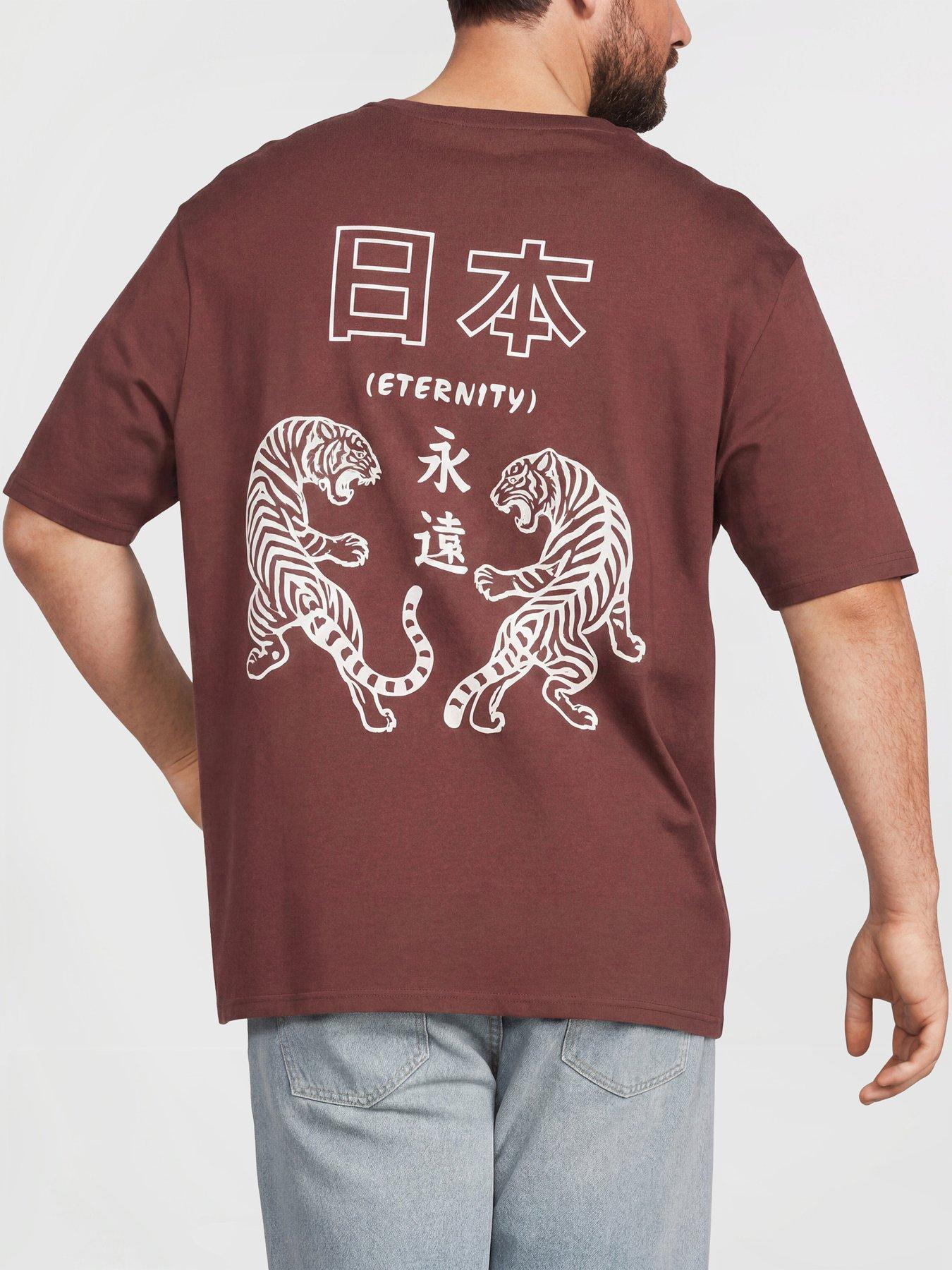 Image 1 of 5 of Jack & Jones Plus Boye T-Shirt - Bitter Chocolate