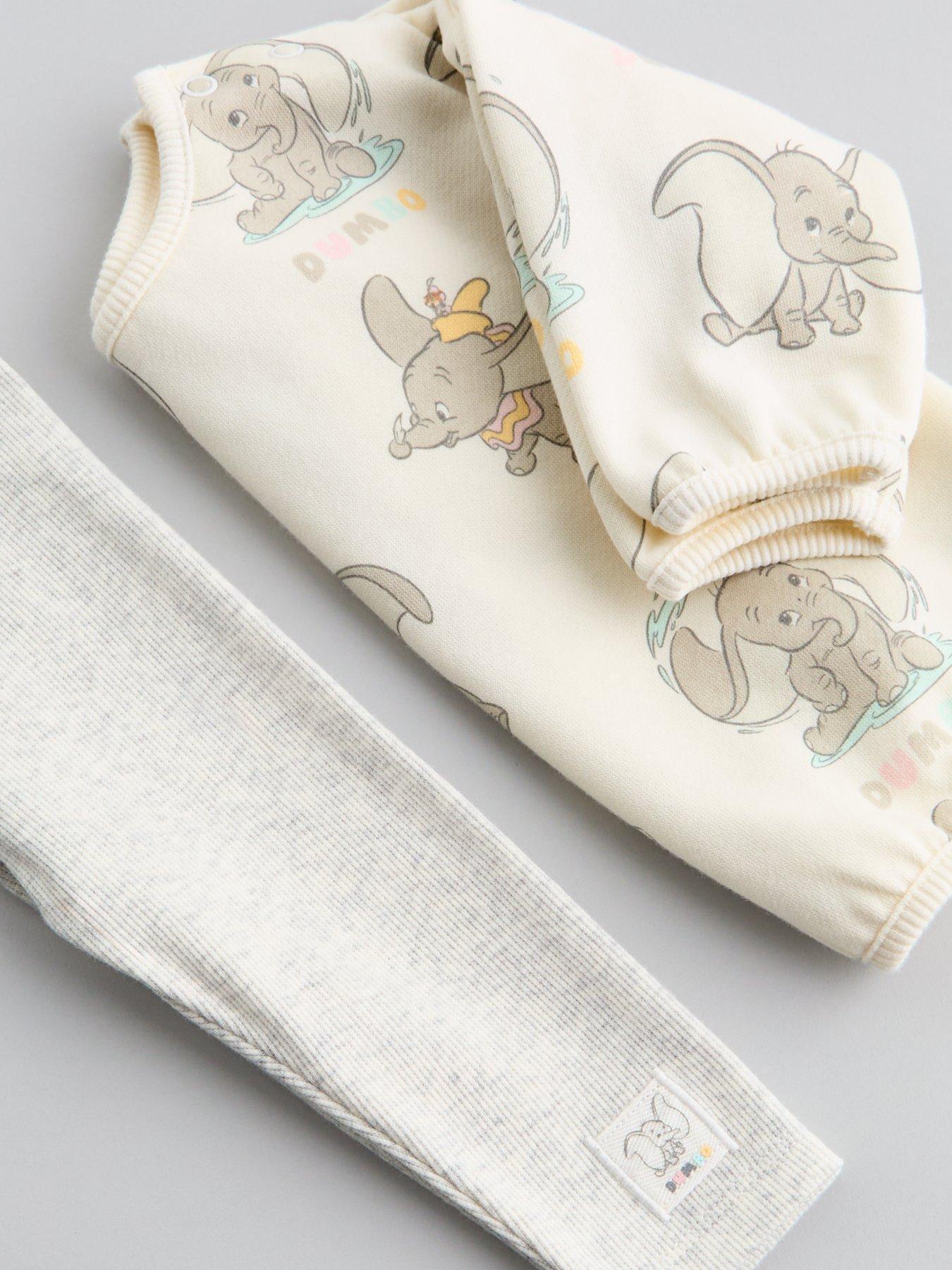 Image 3 of 4 of The Very Collection Girls Dumbo Printed Sweatshirt and Leggings Set - Grey/White