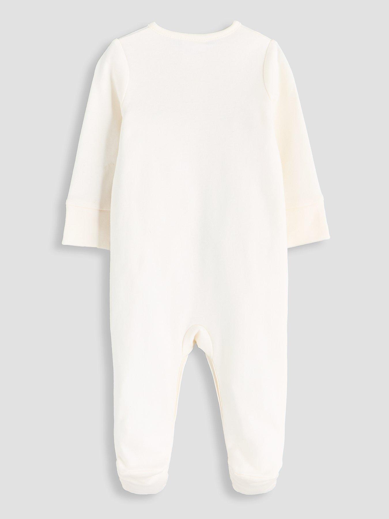 Image 2 of 5 of The Very Collection Unisex Paddington Star Print Popper Sleepsuit And Hat - Cream