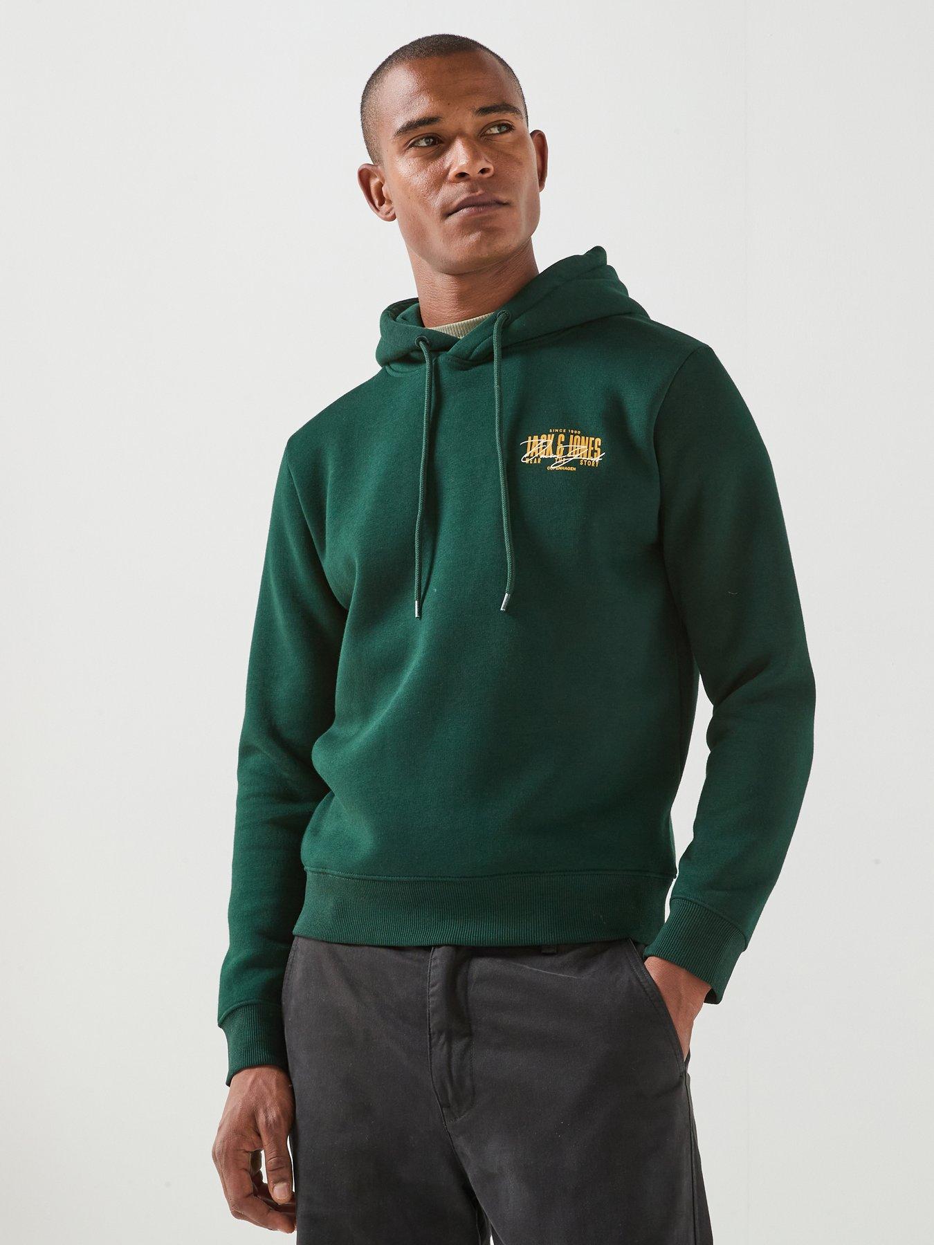 Image 1 of 5 of Jack & Jones Men's Aero Logo Hoodie&nbsp;- Green