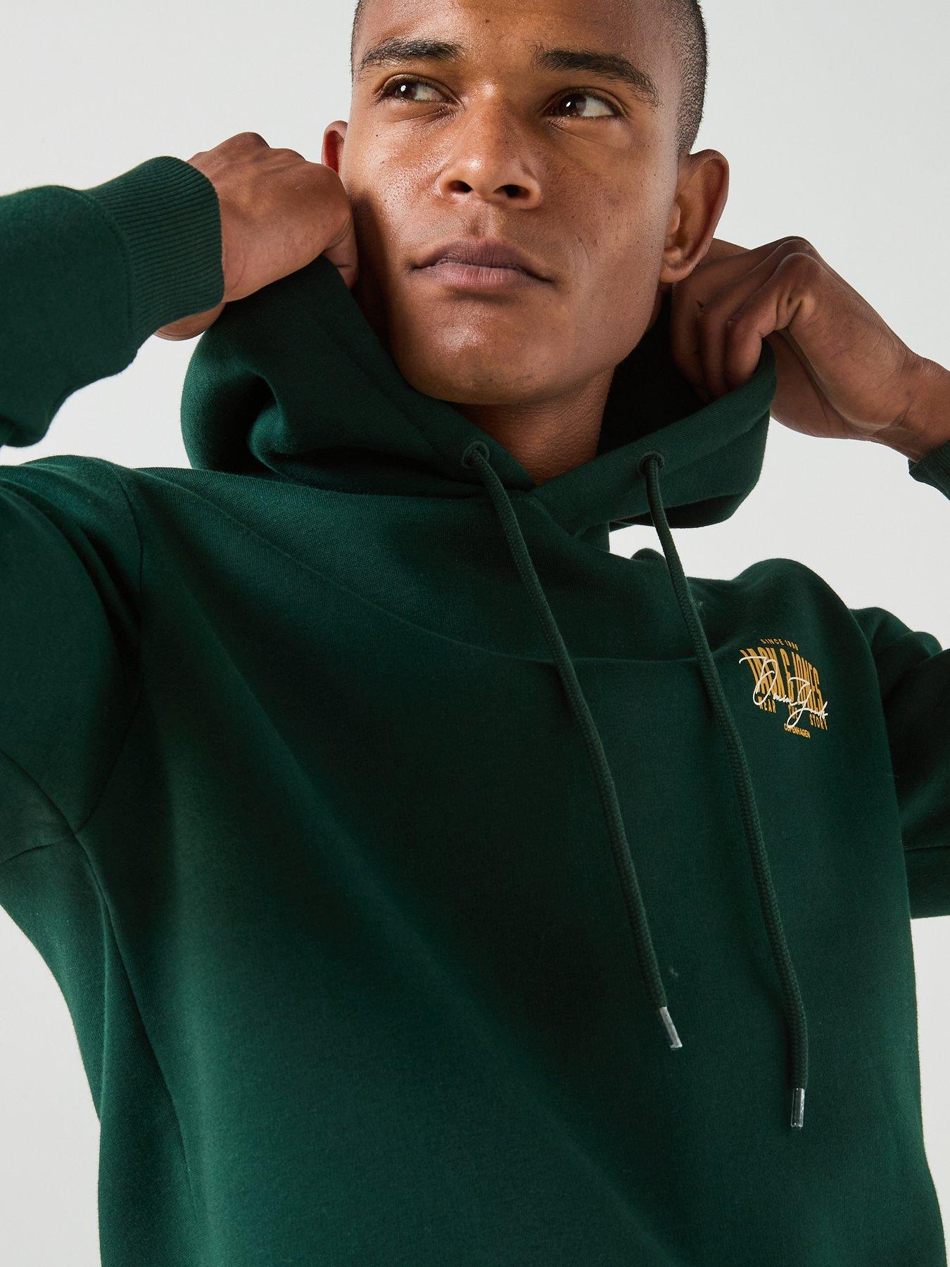 Image 5 of 5 of Jack & Jones Men's Aero Logo Hoodie&nbsp;- Green