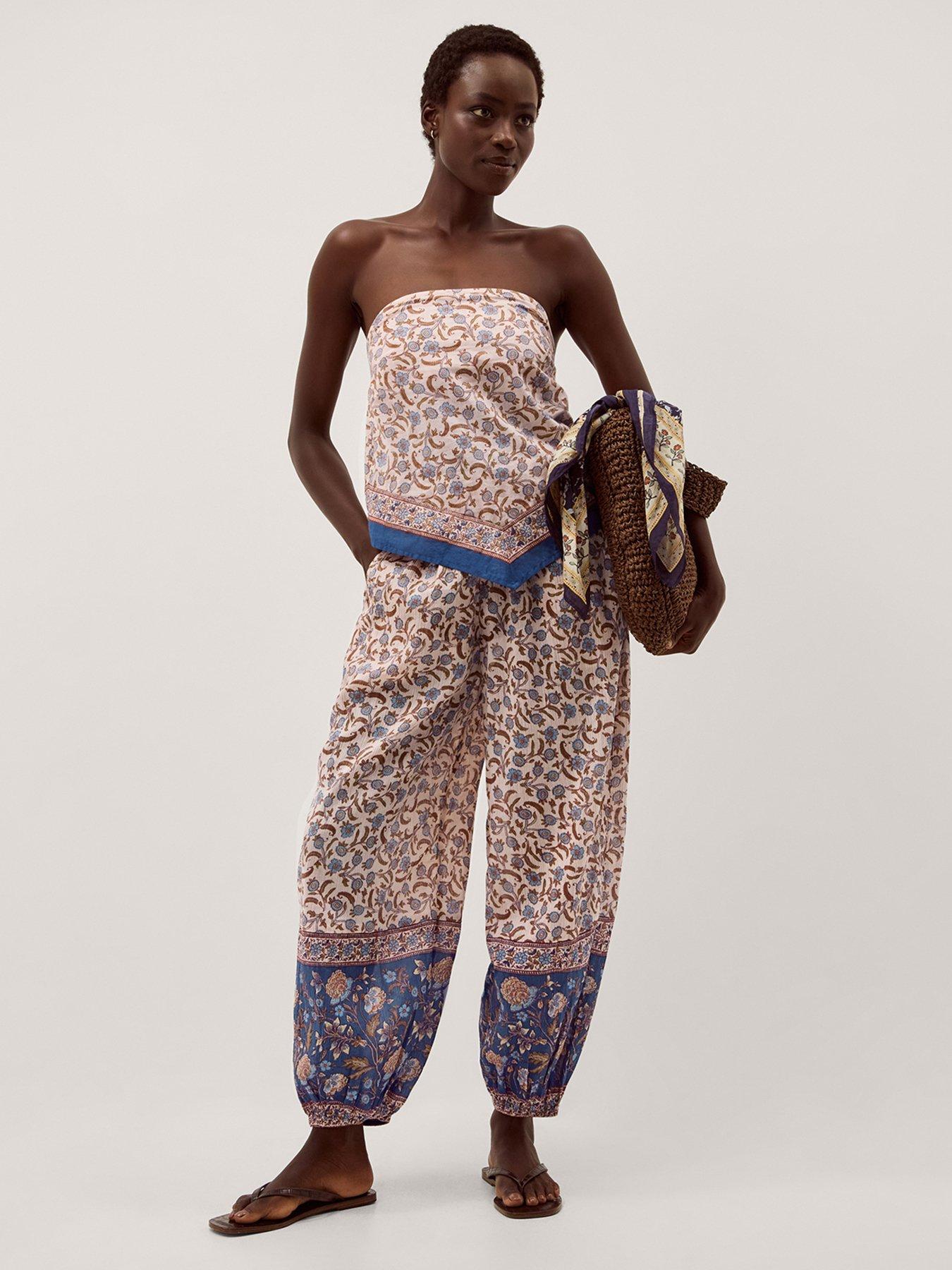 Image 3 of 6 of Monsoon Ari Balloon Trousers - Blue