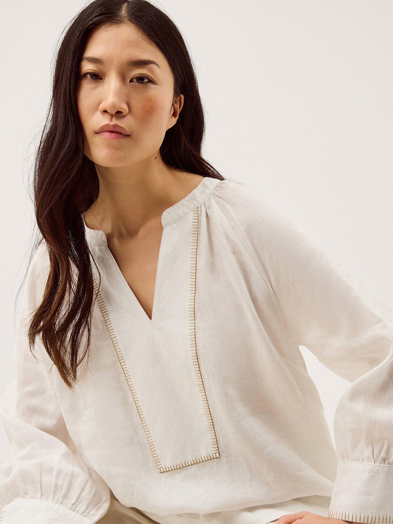 Image 4 of 5 of Monsoon Frida Linen Top