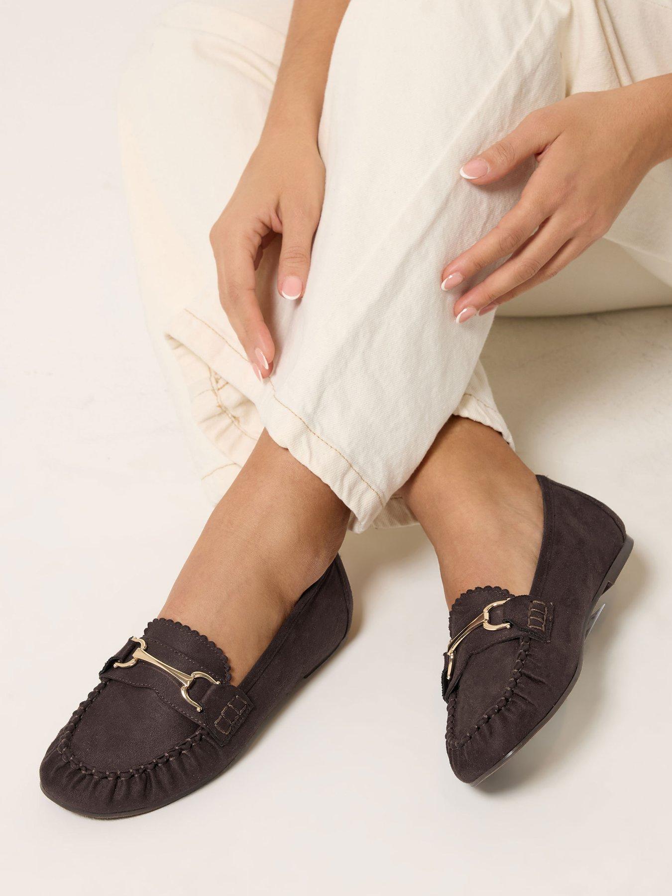 Image 1 of 4 of Yours Wide Fit Snaffle Trim Shoe