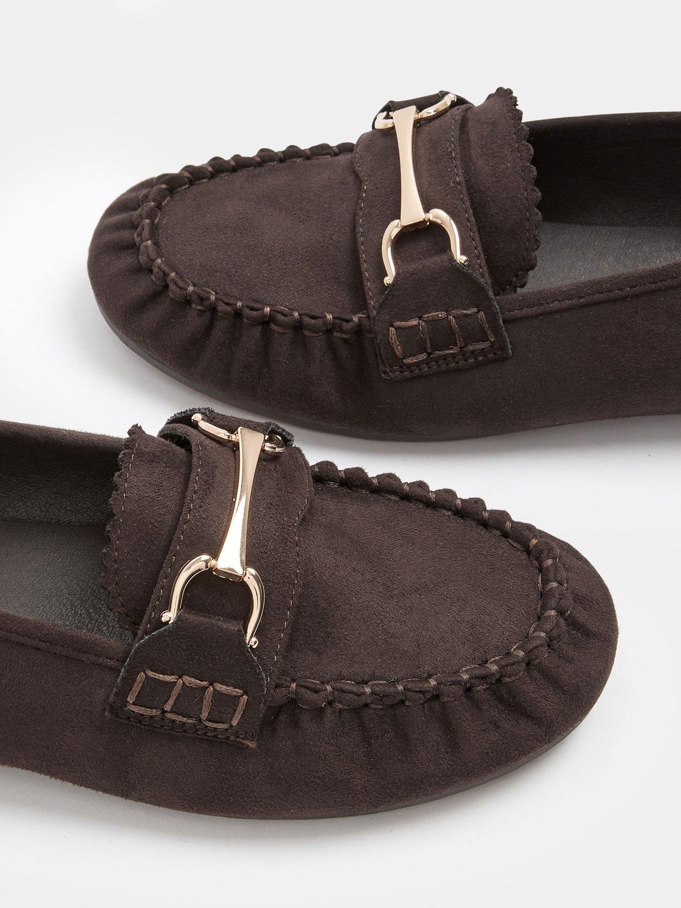 Image 4 of 4 of Yours Wide Fit Snaffle Trim Shoe