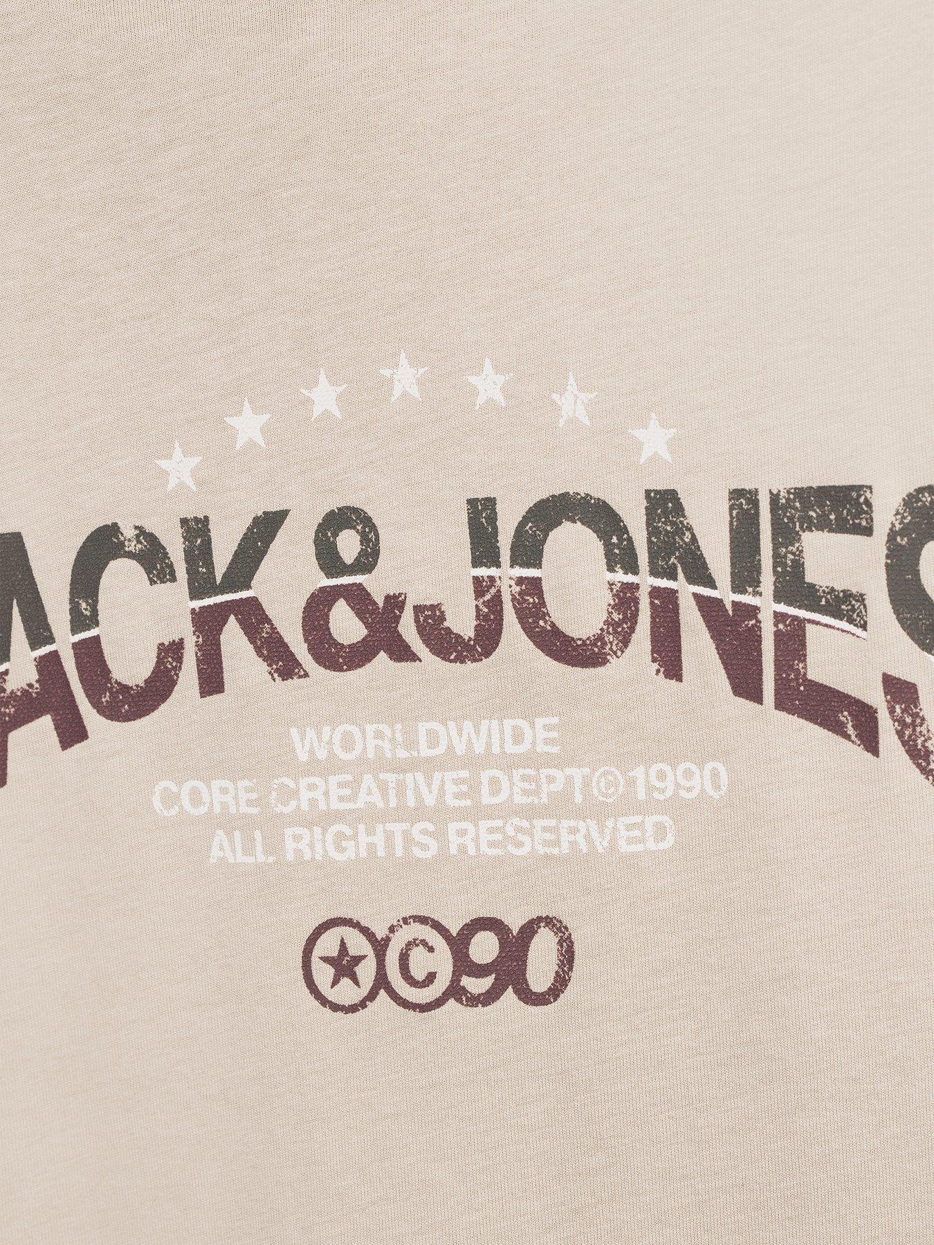 Image 4 of 5 of Jack & Jones Jack &amp; Jones Plus Trace Graphic T-Shirt