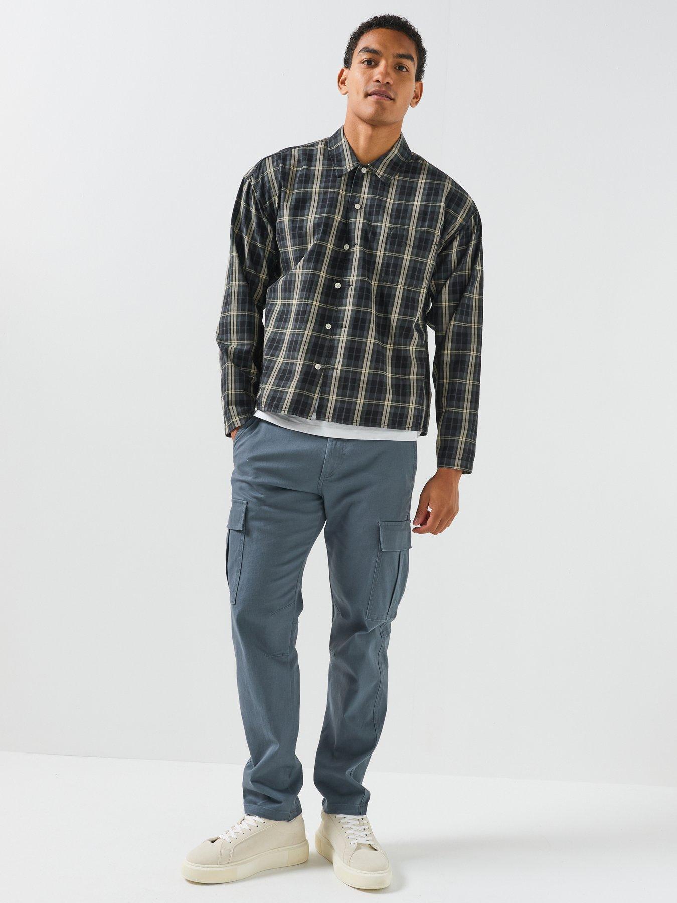 Image 3 of 6 of Jack & Jones Austin Clean Long Sleeve Check Shirt - Black