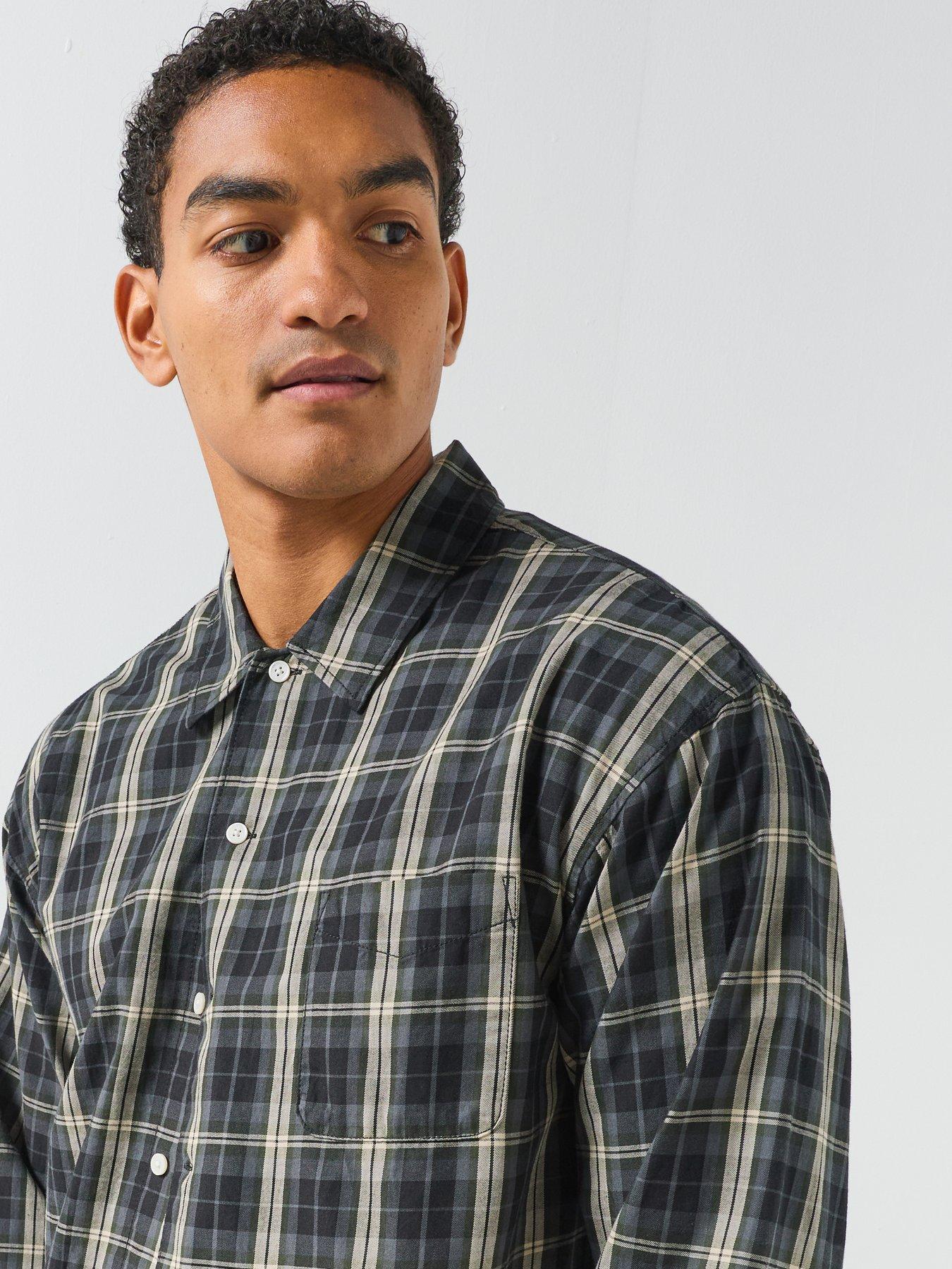 Image 5 of 6 of Jack & Jones Austin Clean Long Sleeve Check Shirt - Black