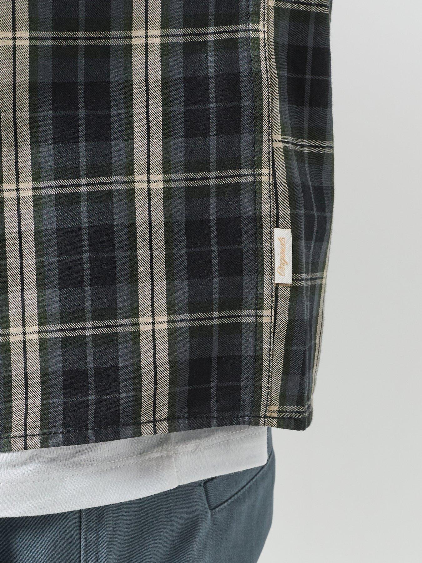 Image 6 of 6 of Jack & Jones Austin Clean Long Sleeve Check Shirt - Black