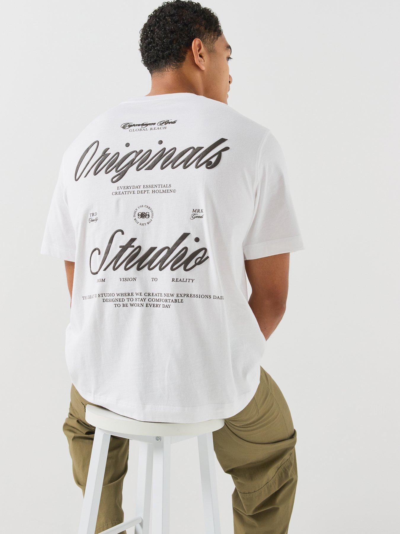 Image 1 of 5 of Jack & Jones Jack &amp; Jones Originals Norrerbro Typo T-Shirt