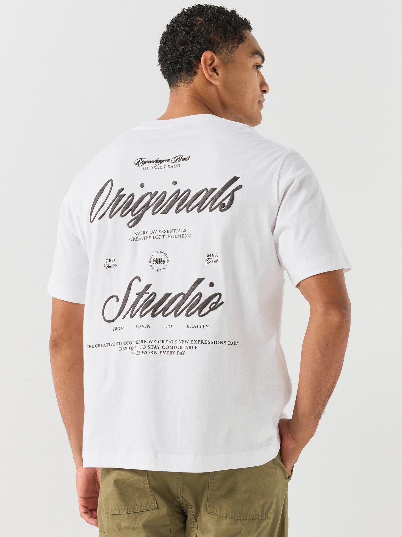Image 2 of 5 of Jack & Jones Jack &amp; Jones Originals Norrerbro Typo T-Shirt