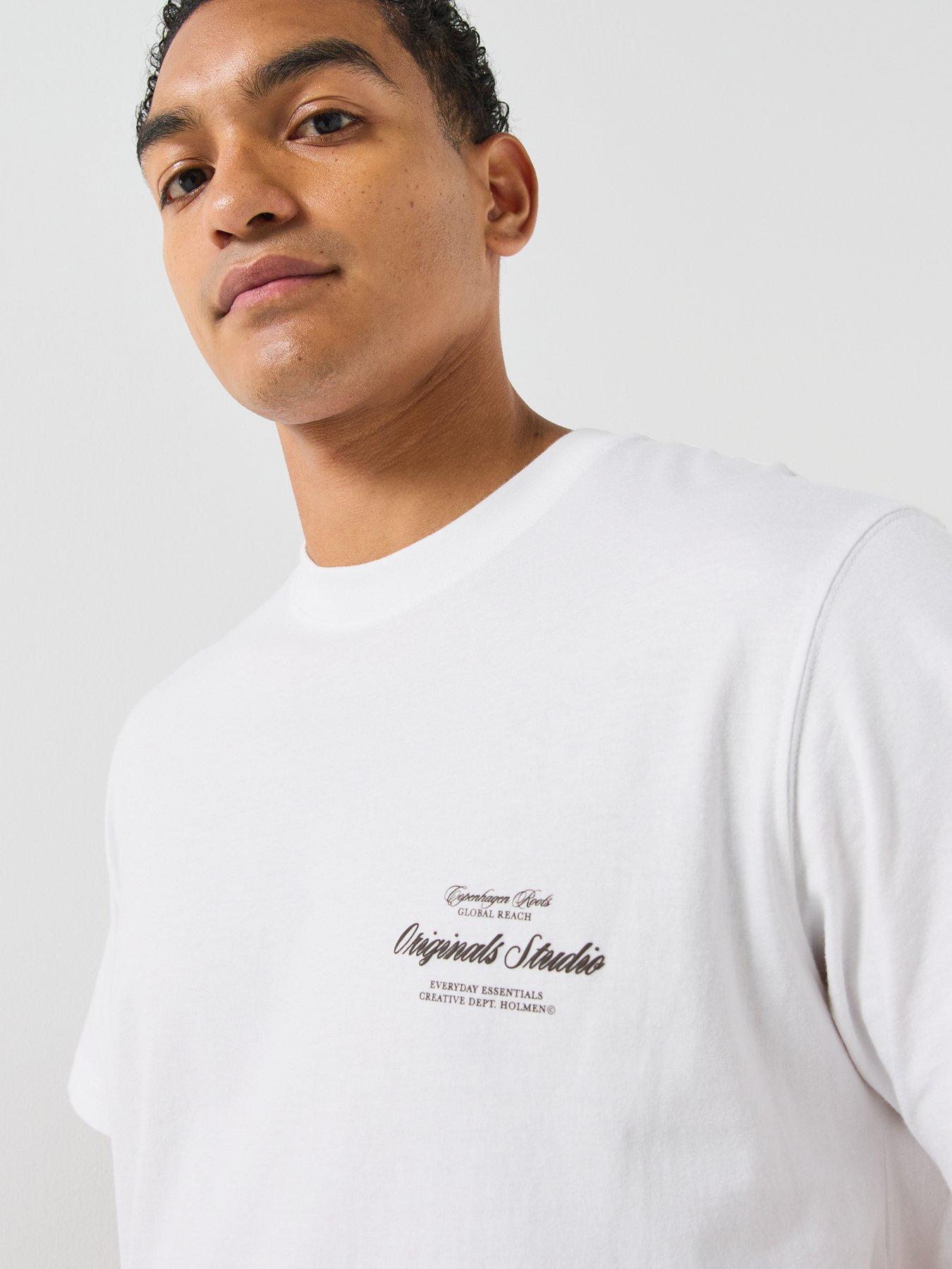 Image 4 of 5 of Jack & Jones Jack &amp; Jones Originals Norrerbro Typo T-Shirt