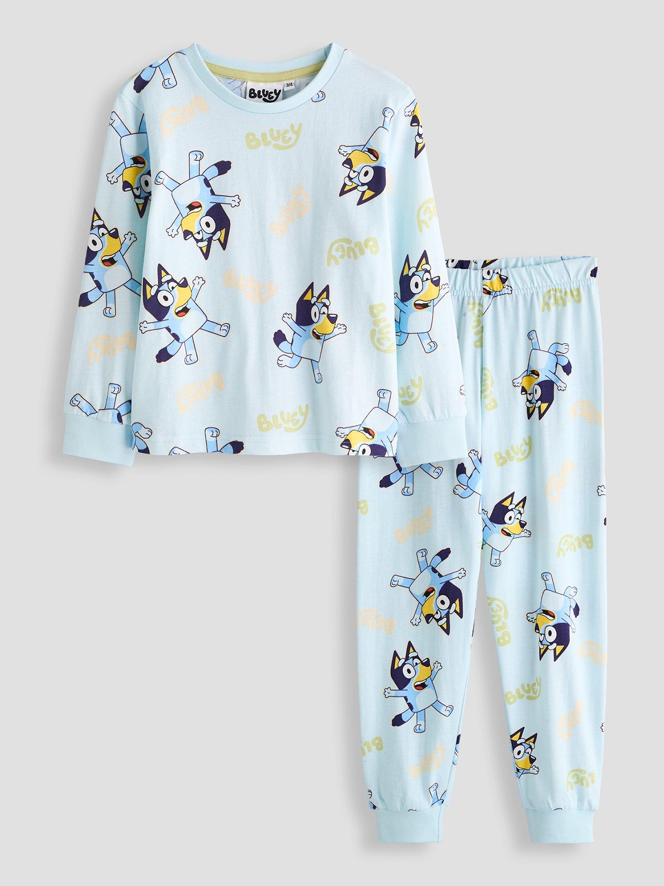 The Very Collection Bluey All Over Print Boys Pyjama - Blue