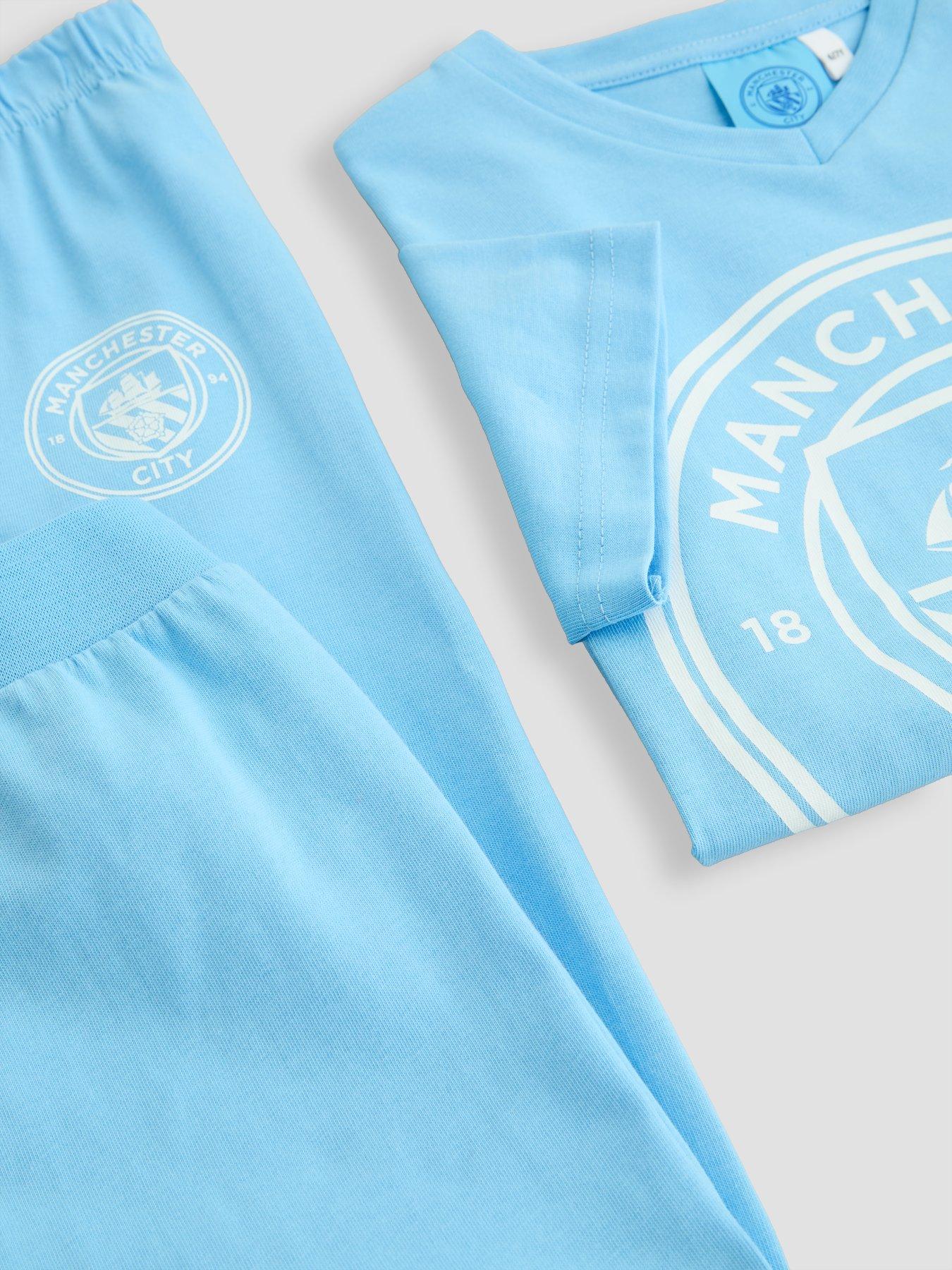 Image 5 of 5 of The Very Collection Boys Manchester City Crest Pyjamas - Blue
