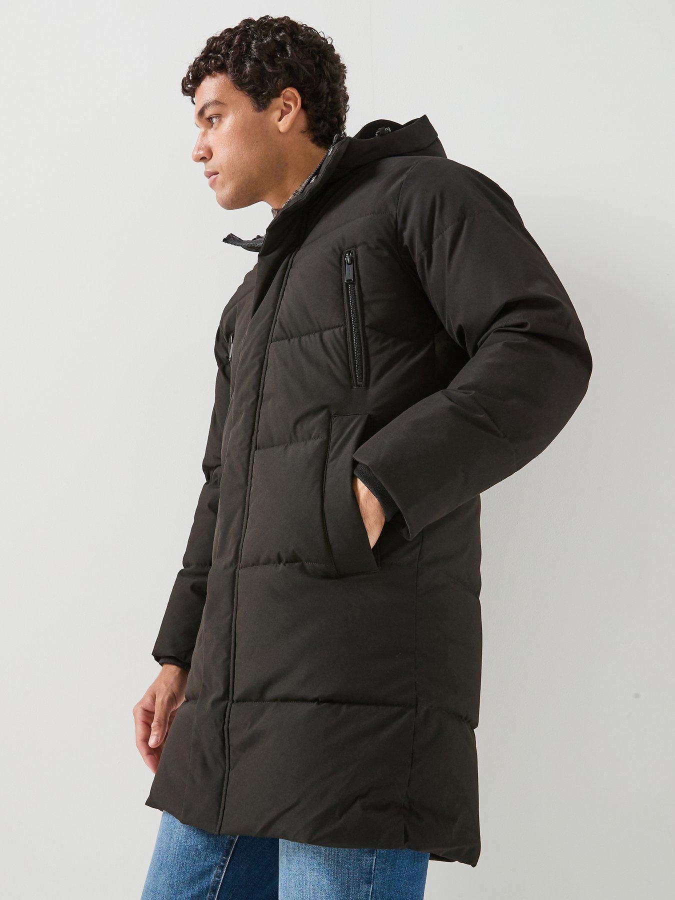 Image 1 of 6 of Jack & Jones Jack &amp; Jones Becks Long Puffer Jacket