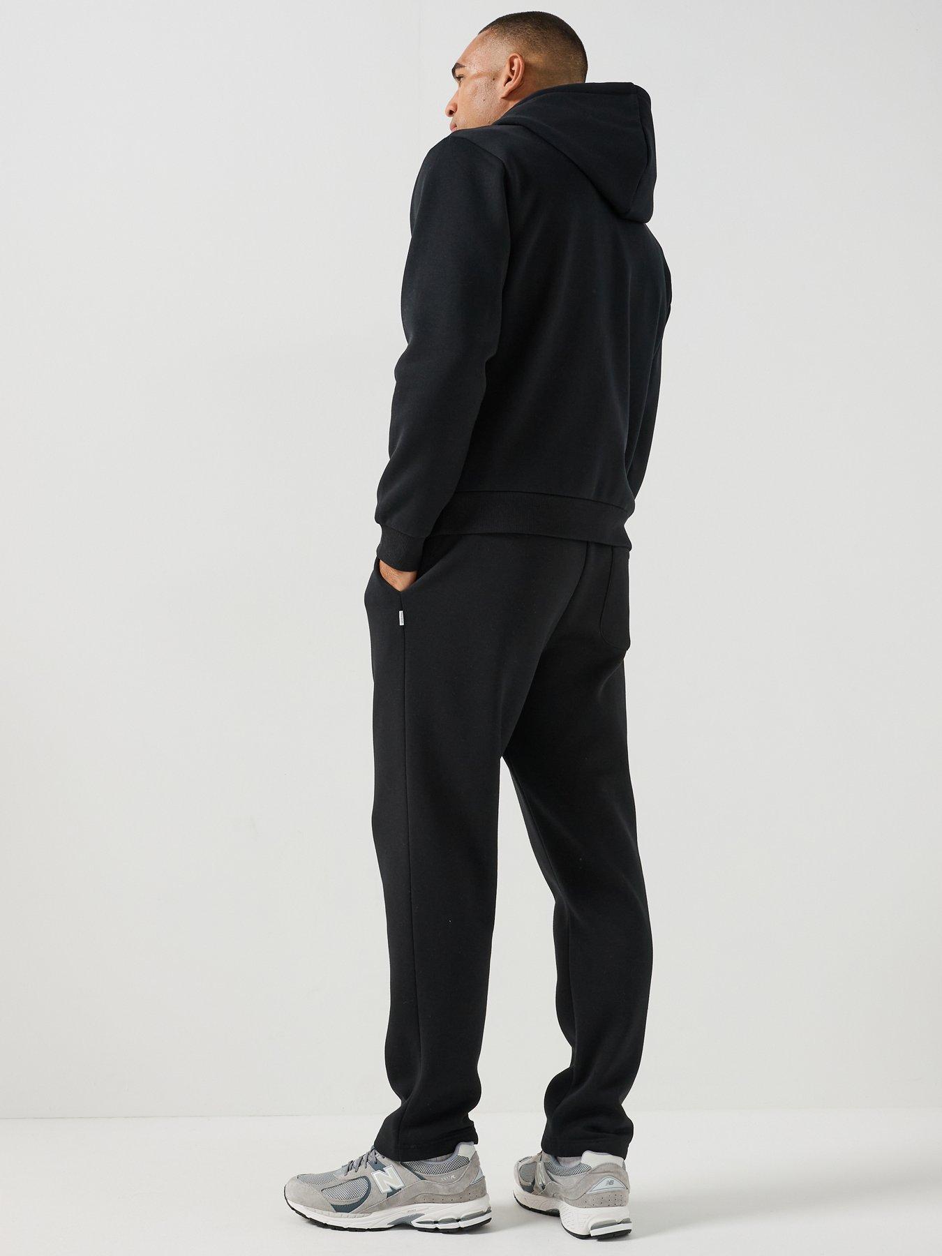 Image 2 of 6 of Jack & Jones Men's Tracksuit Set with Hoodie and Joggers - Black