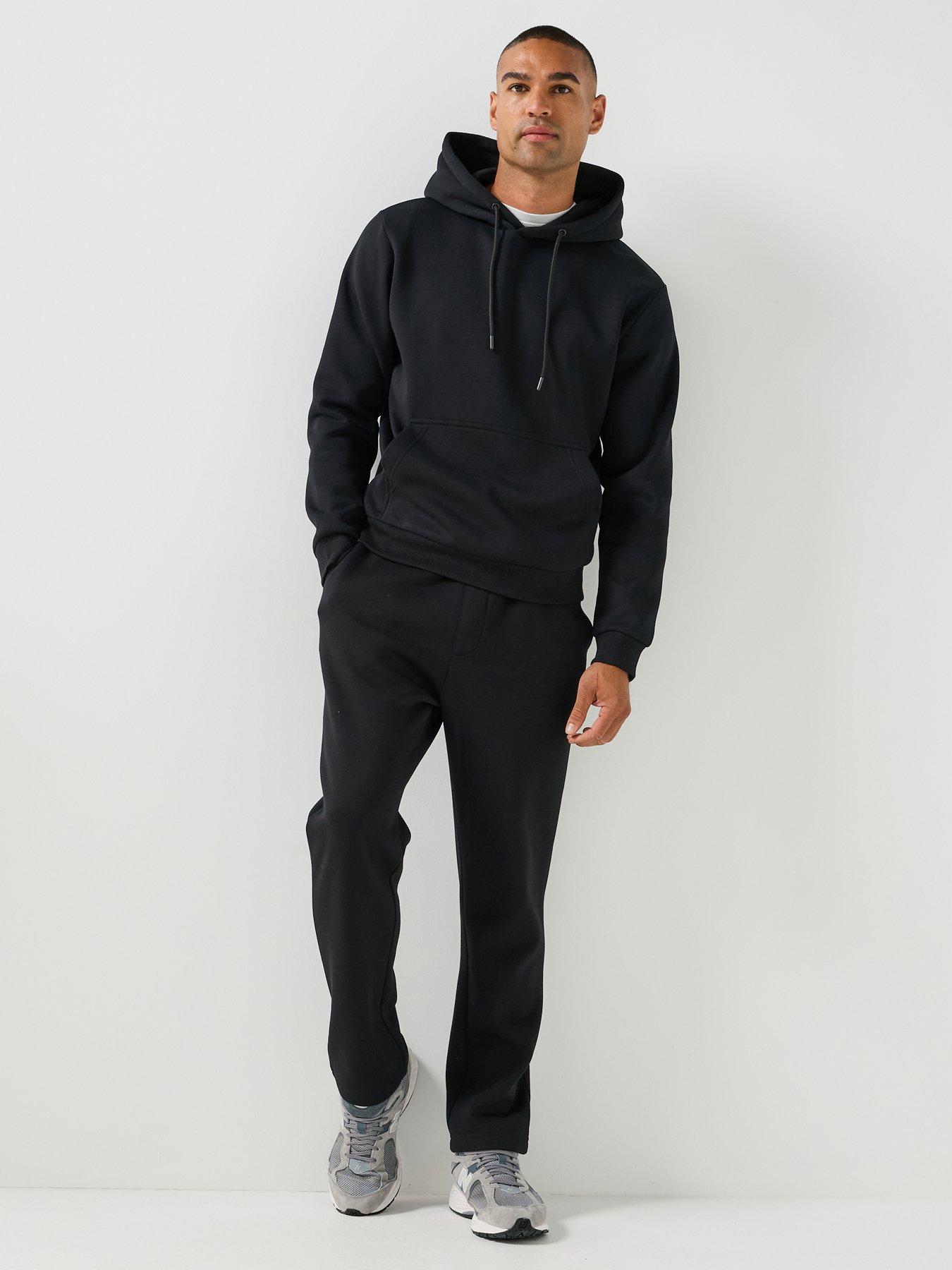 Image 3 of 6 of Jack & Jones Men's Tracksuit Set with Hoodie and Joggers - Black