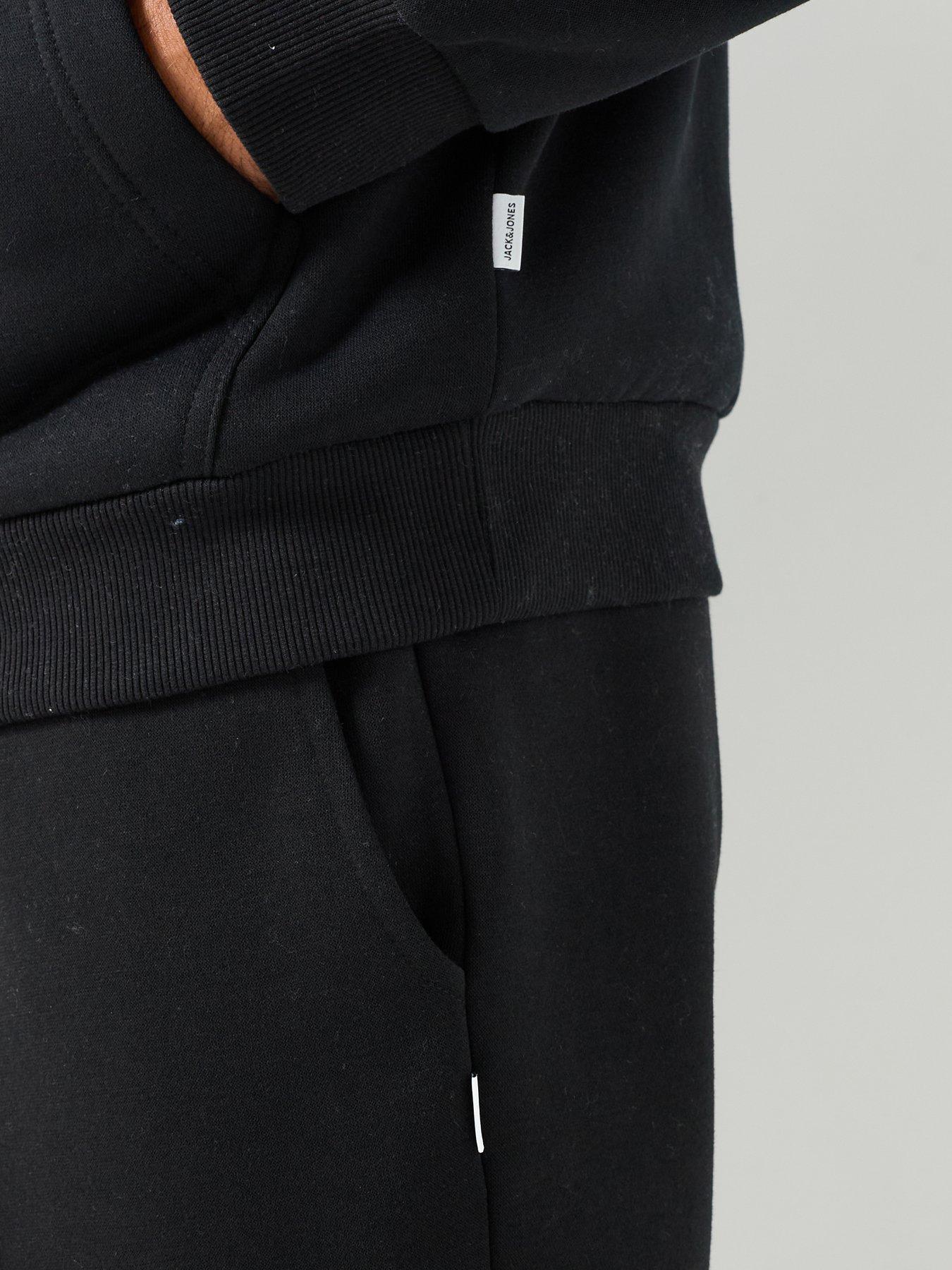 Image 6 of 6 of Jack & Jones Men's Tracksuit Set with Hoodie and Joggers - Black