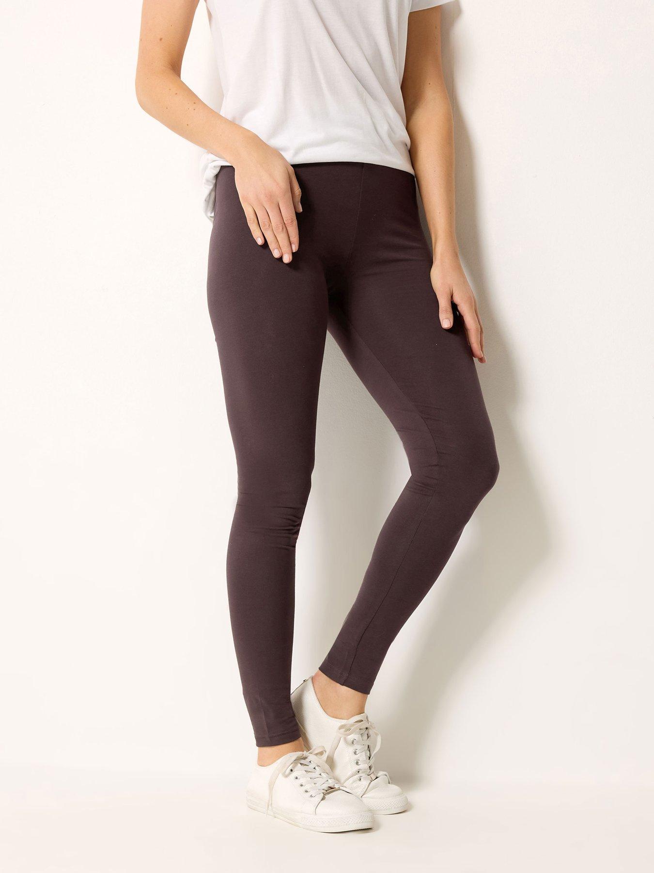 Image 1 of 4 of Long Tall Sally Ccotton Elastic Legging Regular - Brown