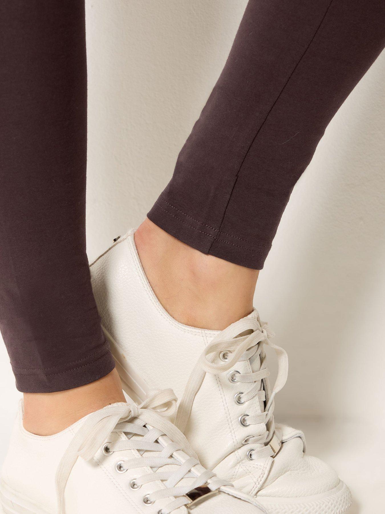 Image 4 of 4 of Long Tall Sally Ccotton Elastic Legging Regular - Brown
