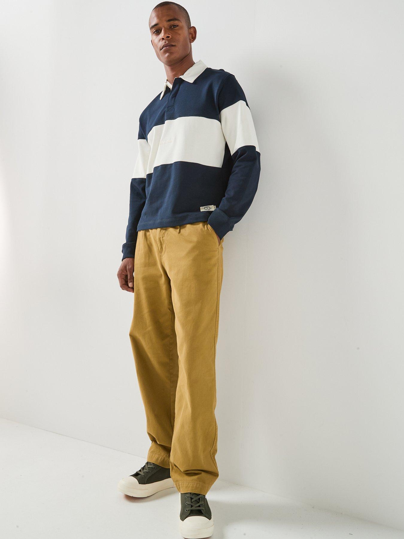 Image 3 of 6 of Jack & Jones Frederiksberg Blocking Rugby Sweat Polo Shirt - Navy