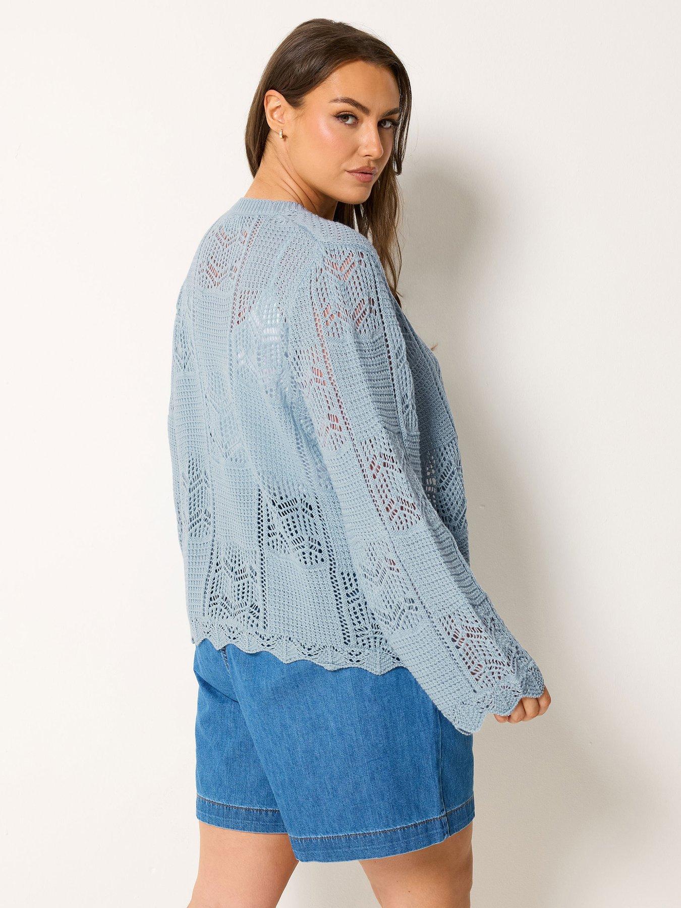 Image 2 of 4 of Yours Curve Crochet Cardigan