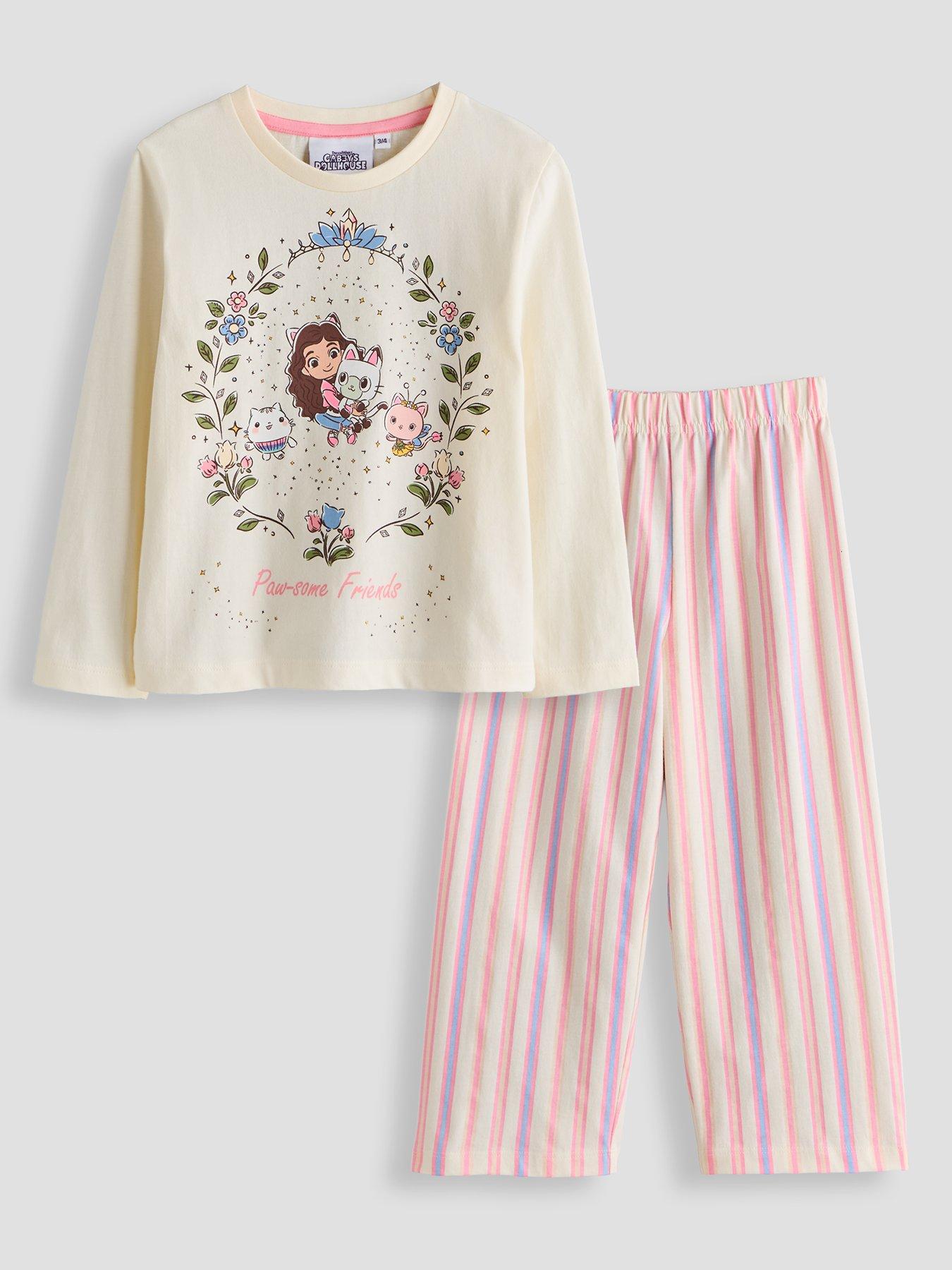 The Very Collection Gabby's Doll House Stripe Pyjama - Pink
