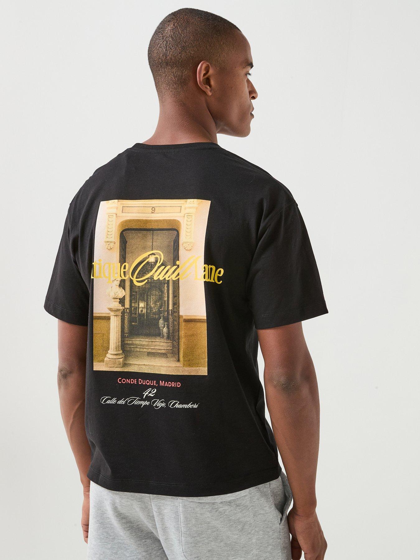 Image 1 of 5 of Jack & Jones Backprintet T-Shirt - Black