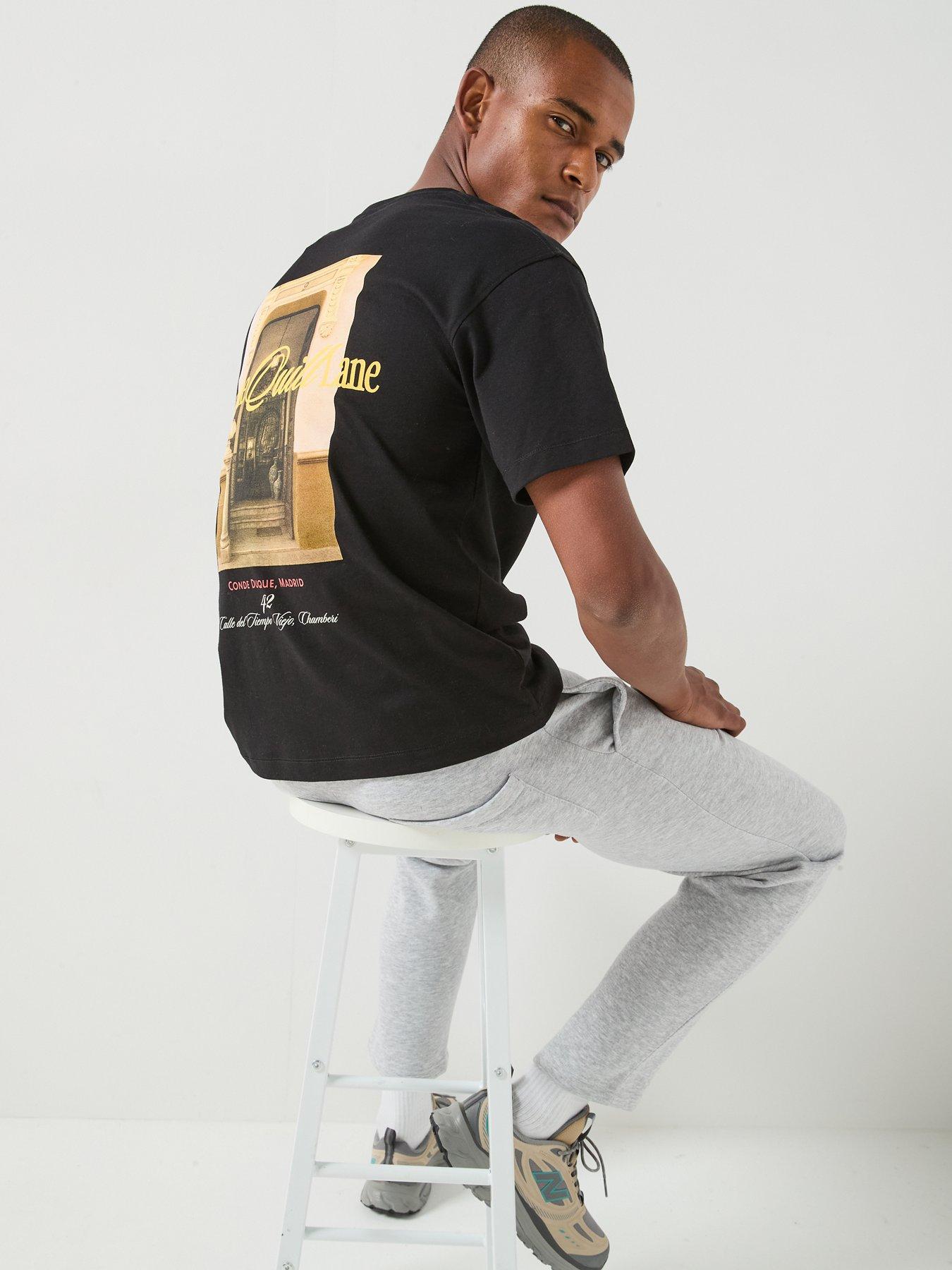 Image 5 of 5 of Jack & Jones Backprintet T-Shirt - Black