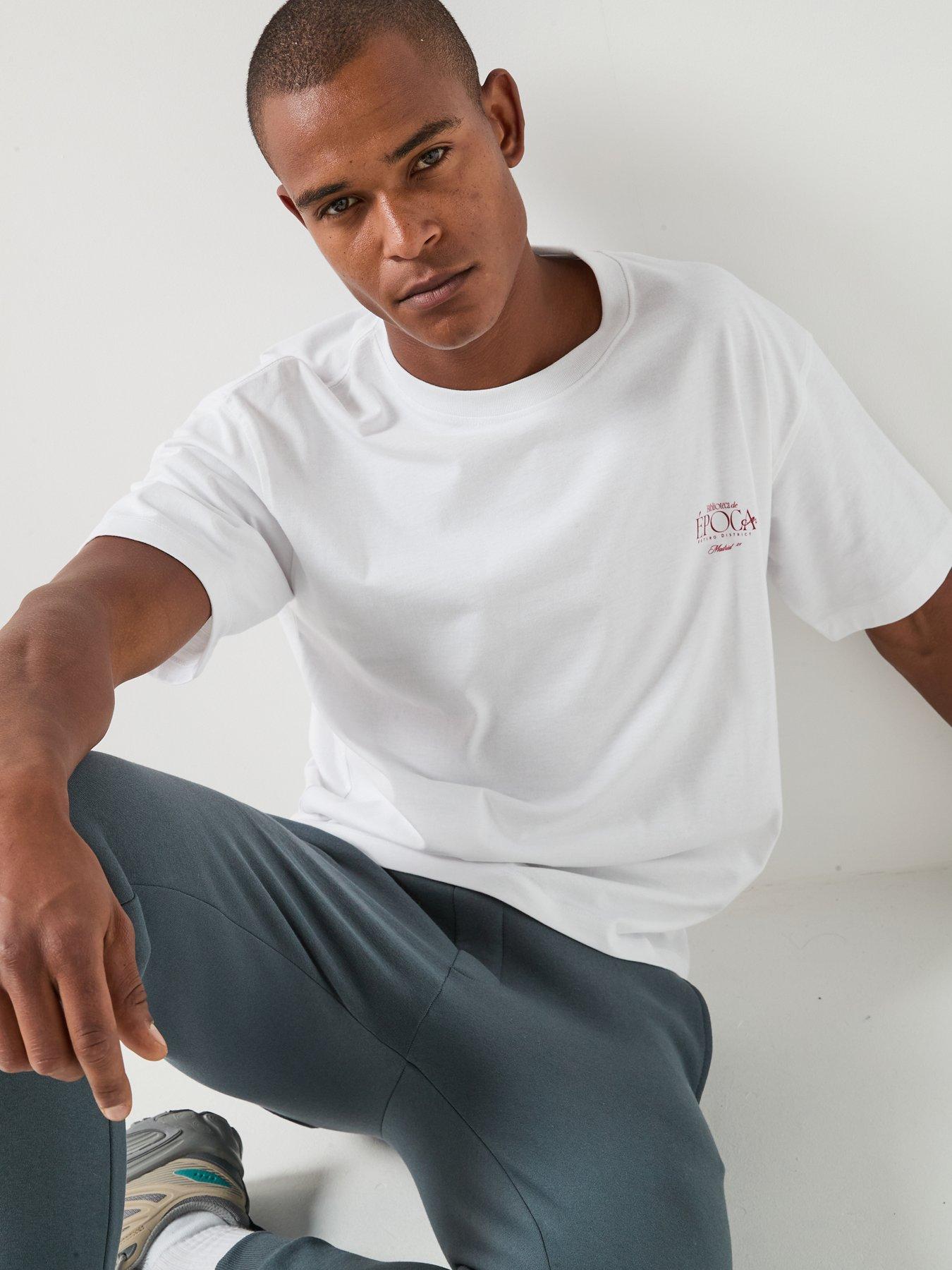 Image 6 of 6 of Jack & Jones Salamanca Photo Back Graphic T-Shirt - White
