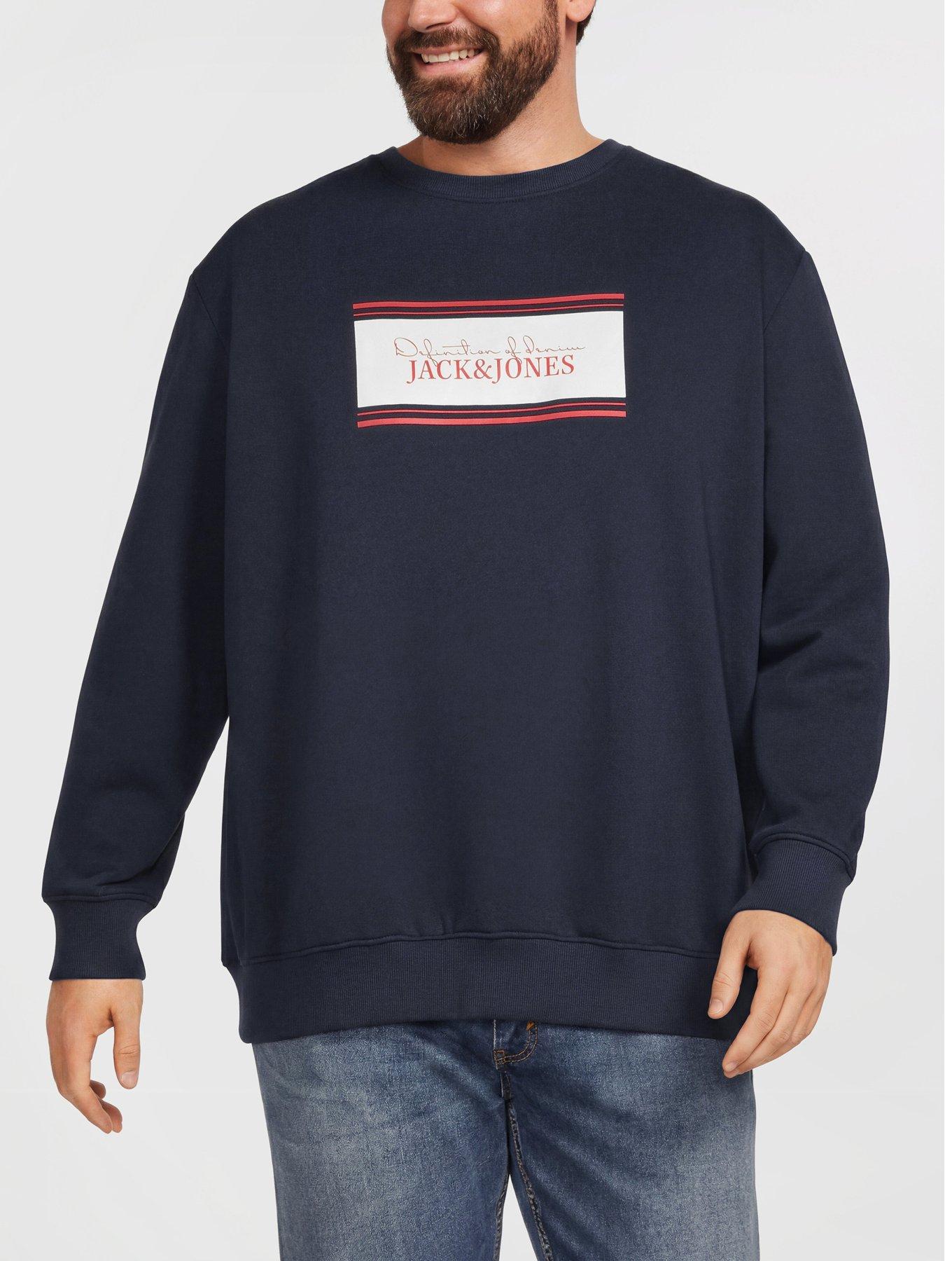 Image 1 of 5 of Jack & Jones Jack &amp; Jones Plus Buster Crew Sweat