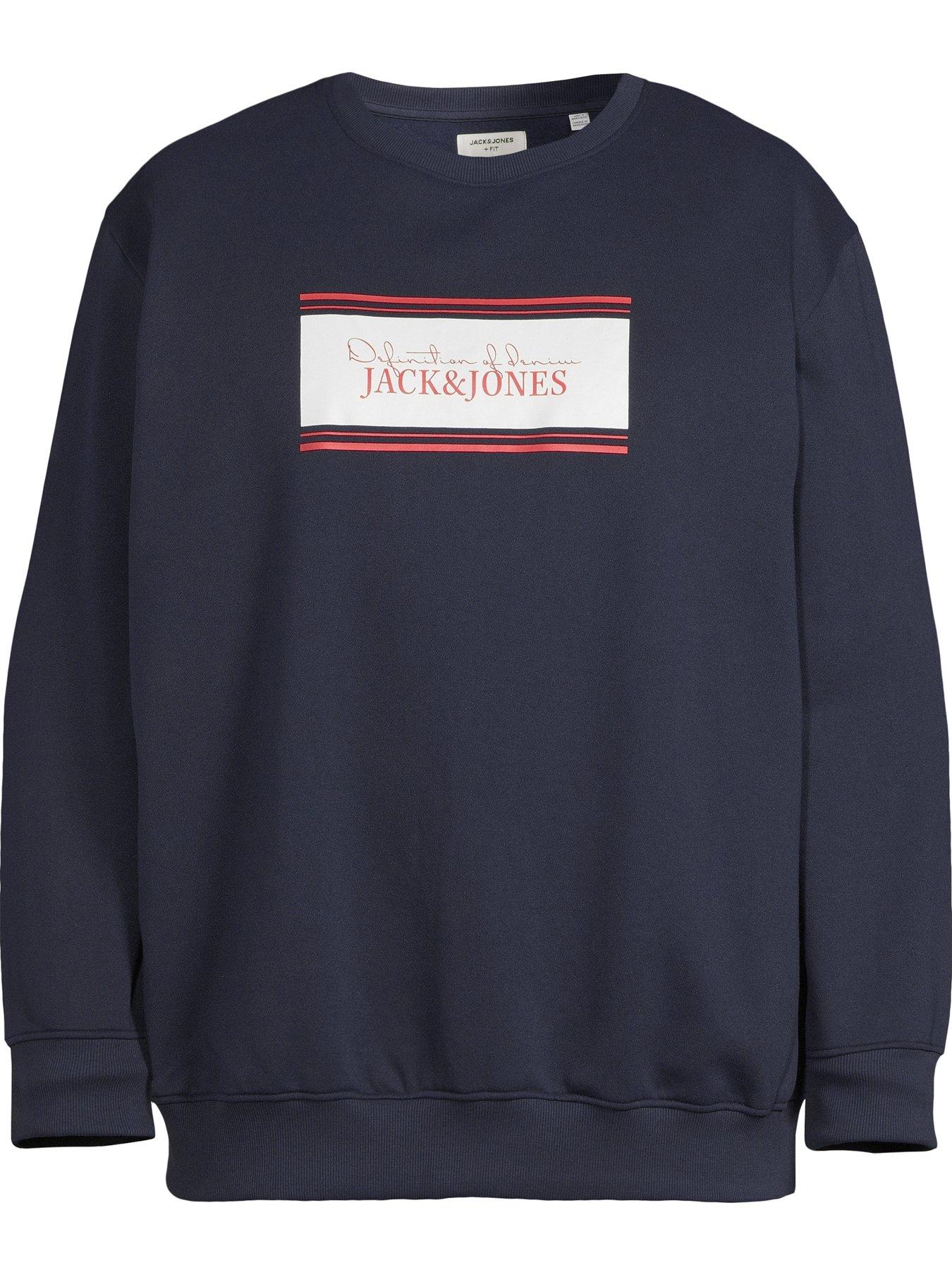 Image 5 of 5 of Jack & Jones Jack &amp; Jones Plus Buster Crew Sweat