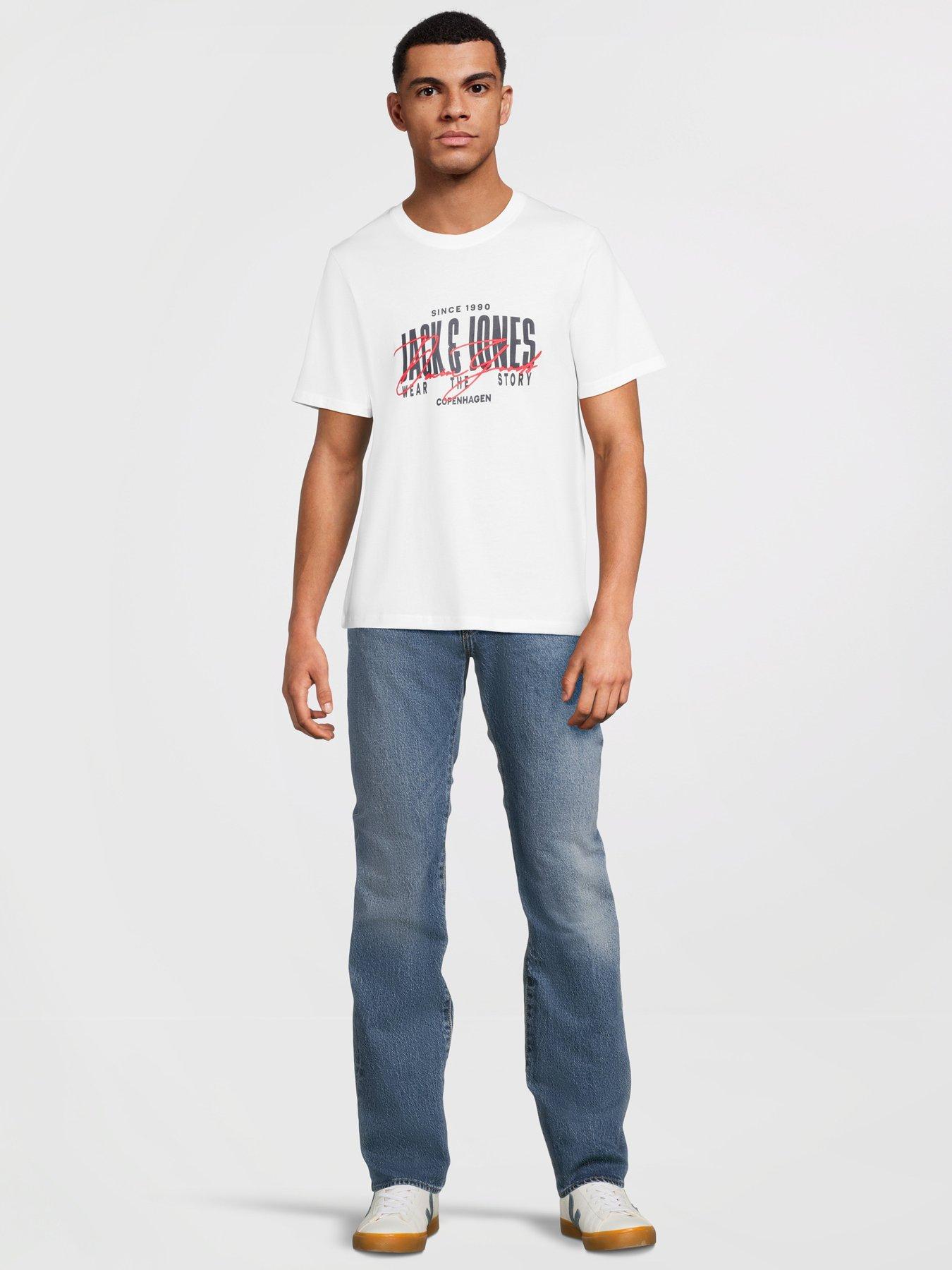 Image 4 of 4 of Jack & Jones Aero Crew Neck 3 Pack T-Shirt - Multi