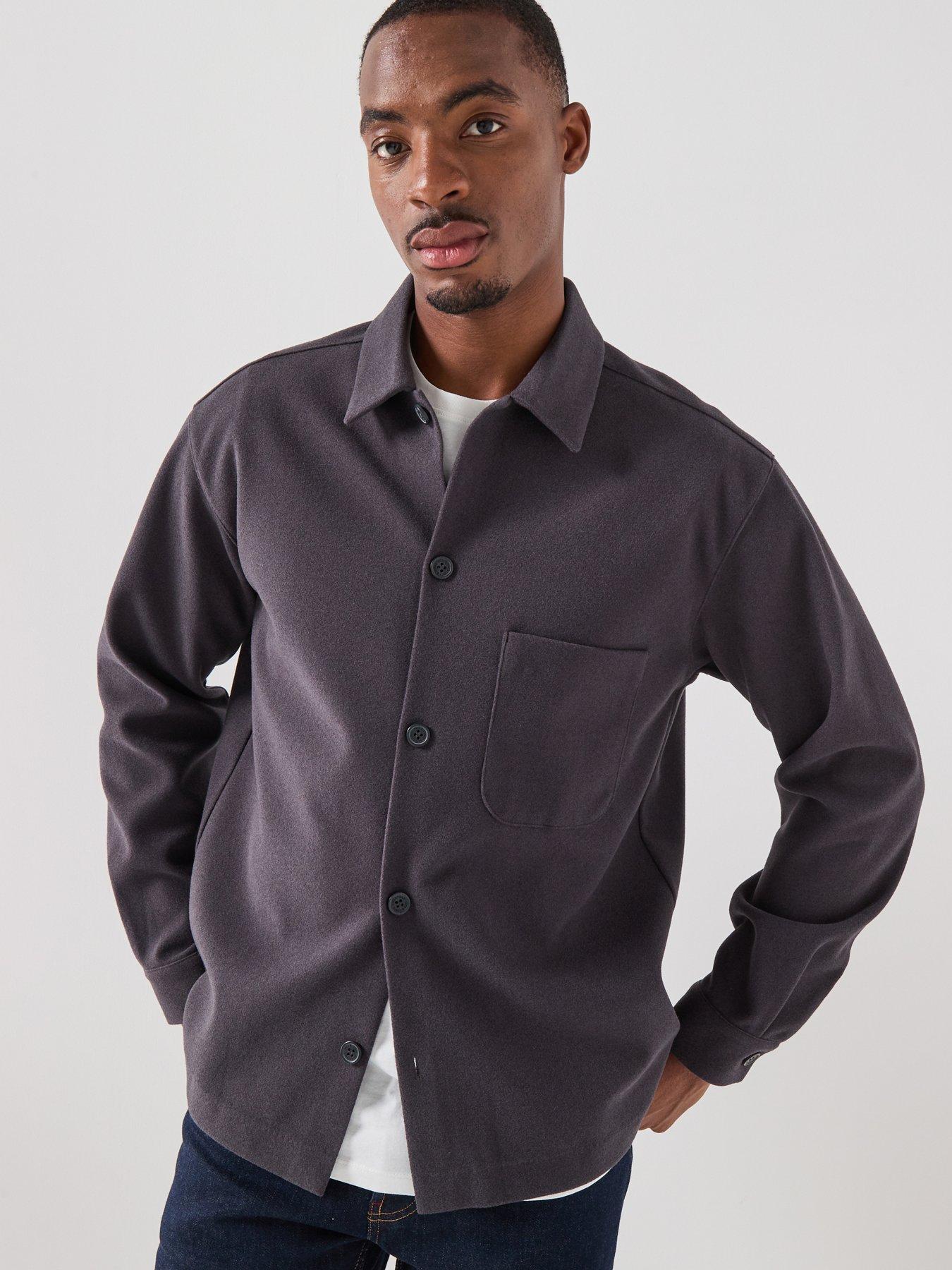 Jack & Jones Jeregent Overshirt - Dark Grey Melange